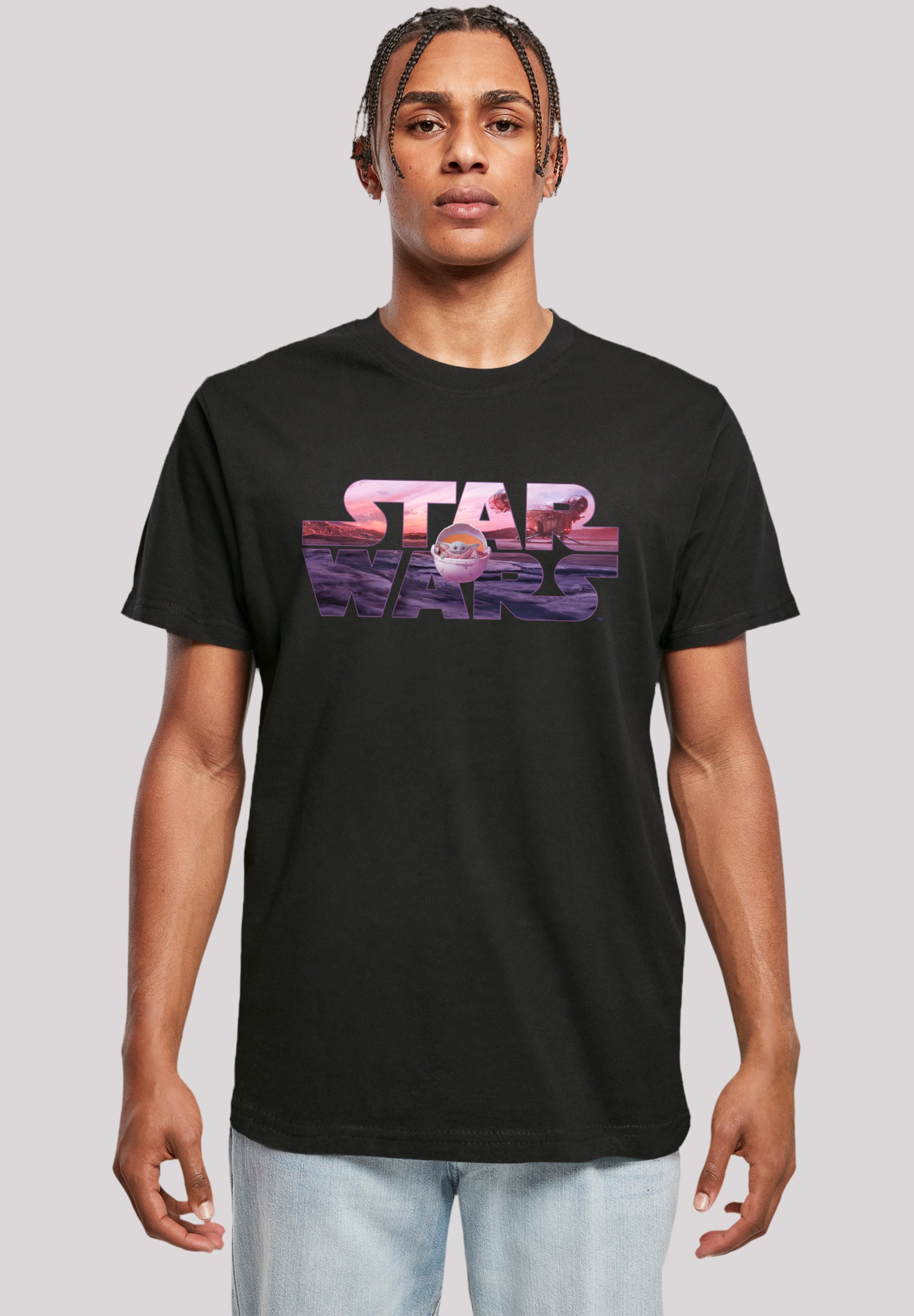 T-Shirt »Star Wars The Mandalorian Child Ride The Sky«, Premium Qualität