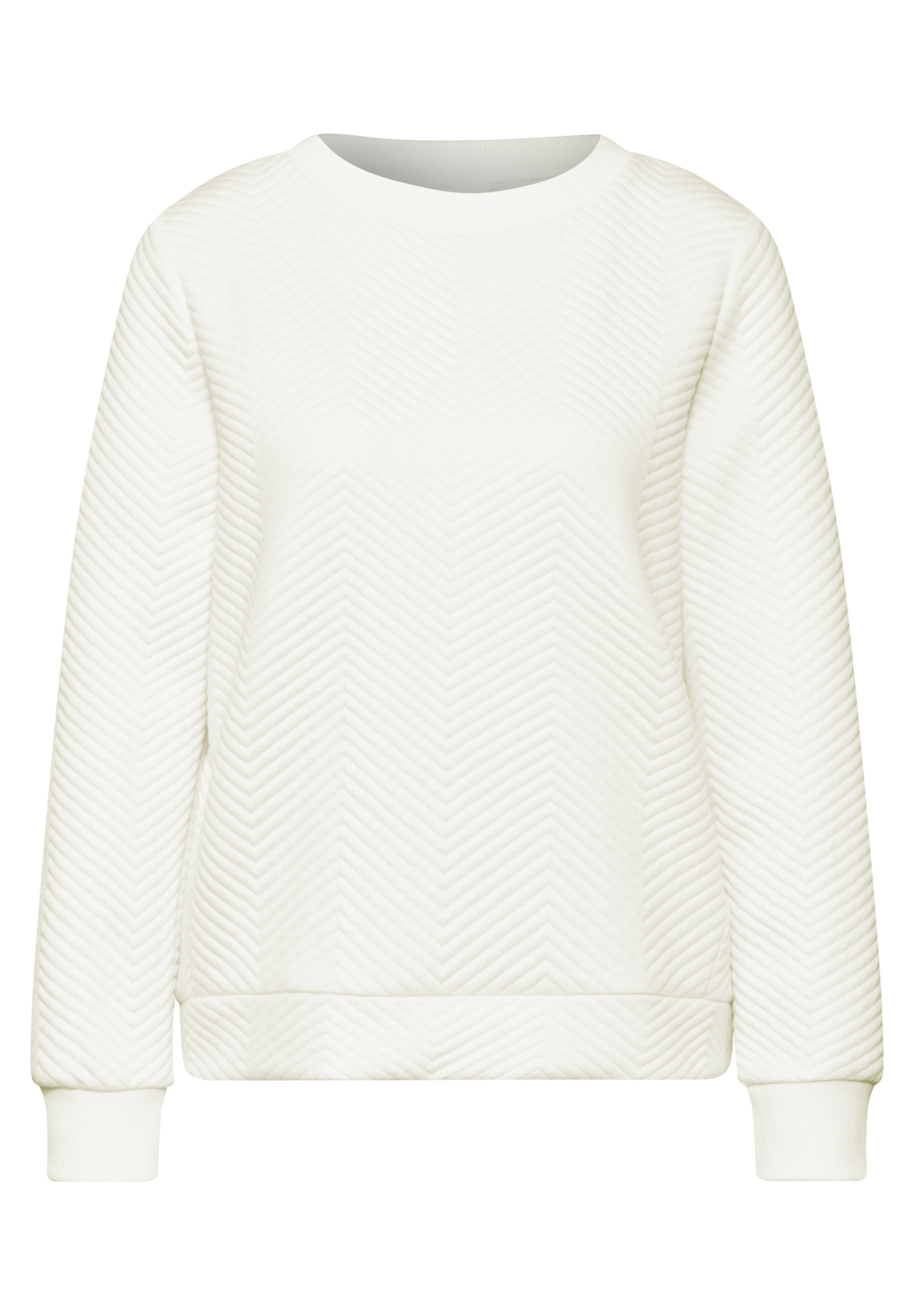 STREET ONE STUDIO Langarmshirt, aus softem Materialmix