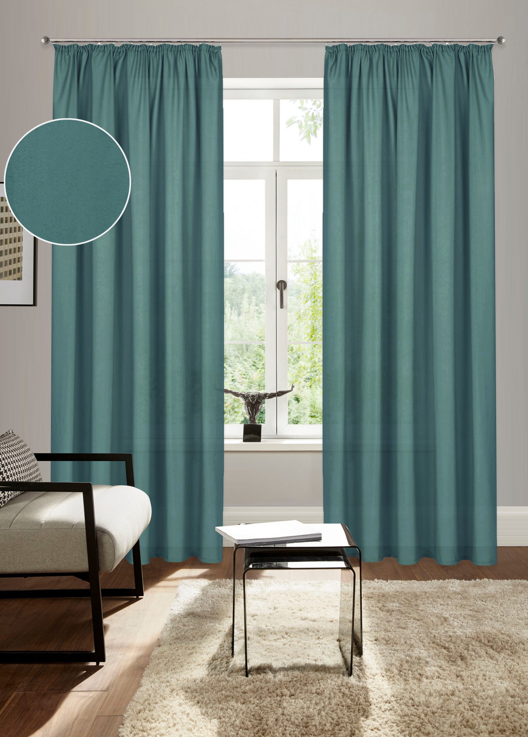 Bruno Banani "Lagan" Kräuselband 2 Stk. tlg. 2-er Set, gewebt, Microfaser, günstig online kaufen