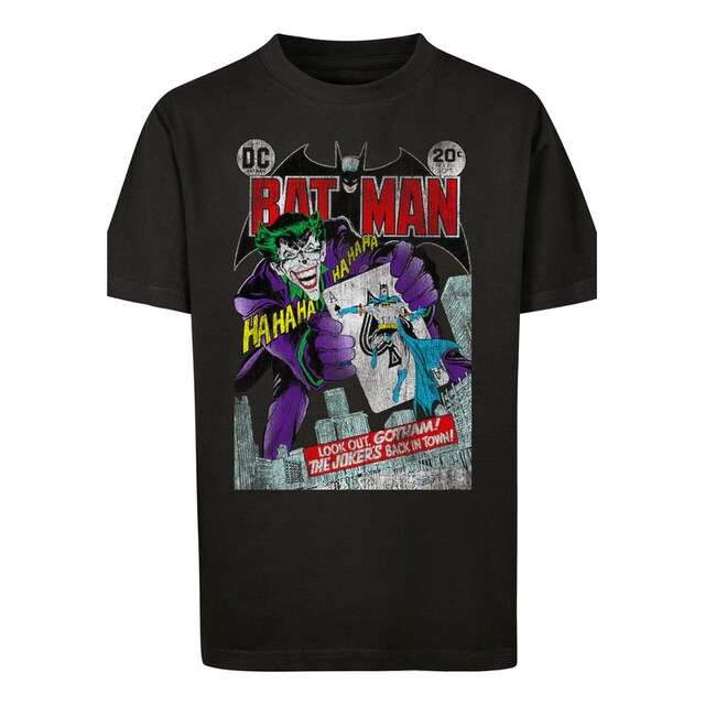 F4NT4STIC T-Shirt »DC Comics Batman Joker Playing Card Cover«, Unisex Kinder ,Premium Merch,Jungen,Mädchen,Bedruckt kaufen | BAUR