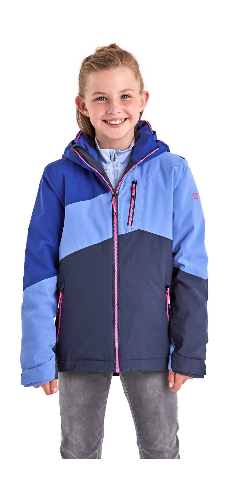 Killtec Skijacke "KSW 166 GRLS SKI JCKT" Atmungsaktive, wasser- und winddichte Skijacke mit abnehmbarer Kapuze