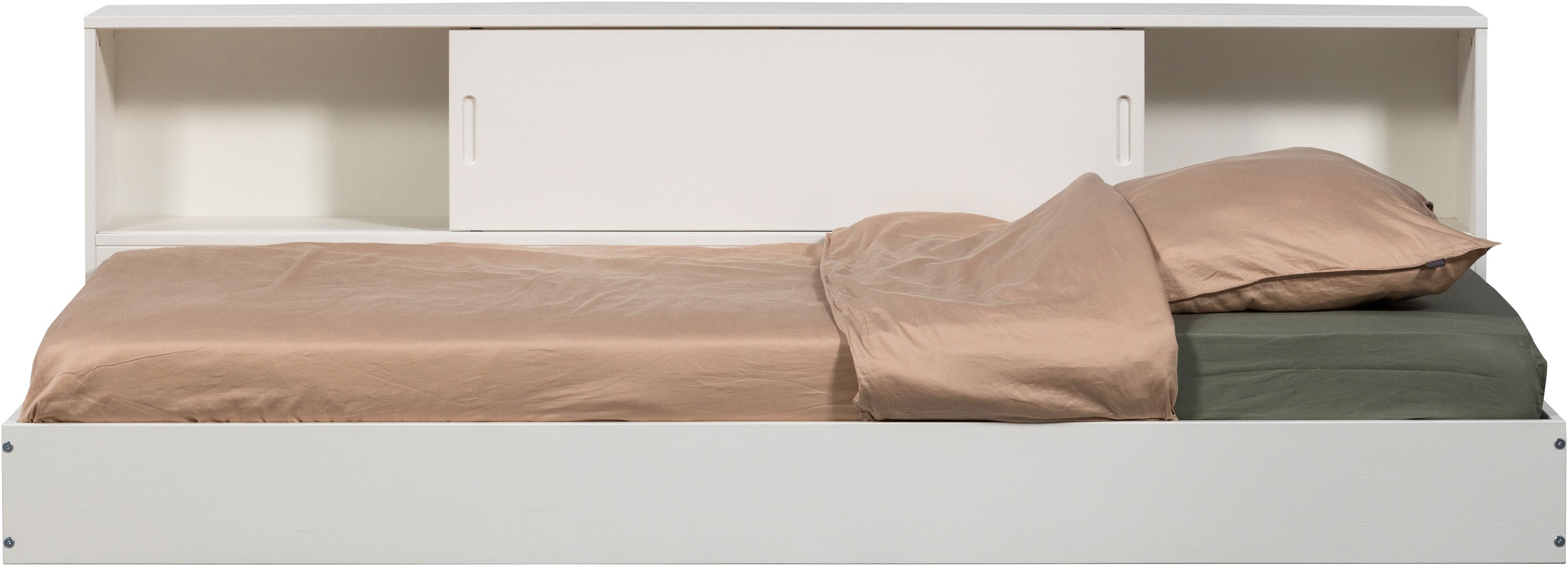 WOOOD Stauraumbett »Carter FSC®-Kiefernholz mit integriertem Stauraum H67 x B207 x T118 cm« Matratzenmaß 90x200 cm, Tragkraft 100 kg, Schutzlackierte Oberfläche