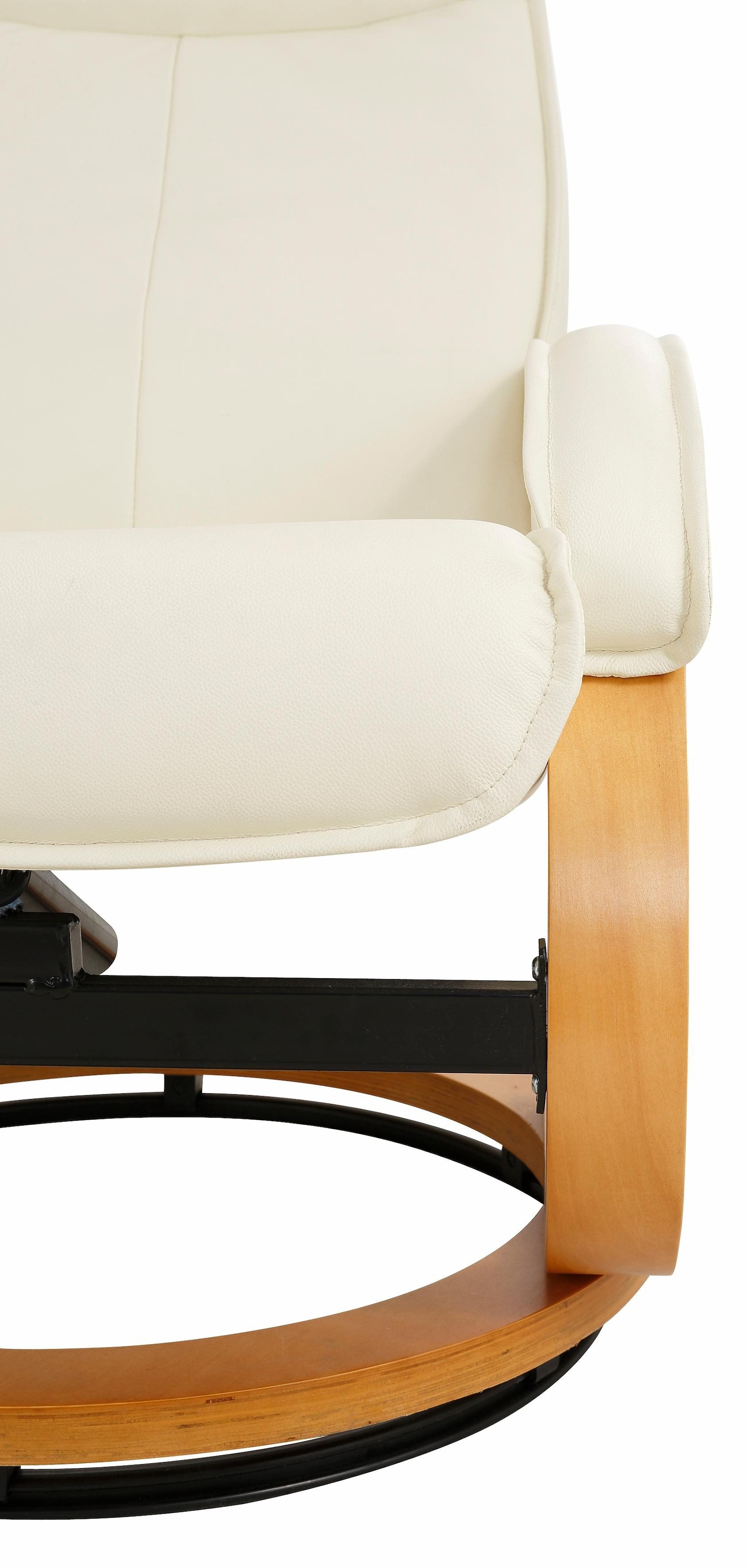Home affaire Relaxsessel »Paris TV-Sessel, Sessel mit Hocker, Wohnzimmer, Schlaffunktion manuell«, (Set, 2 St., bestehend aus Sessel und Hocker), verstellbar, Microfaser, NaturLEDER, Webstoff, Sitzhöhe 46 cm