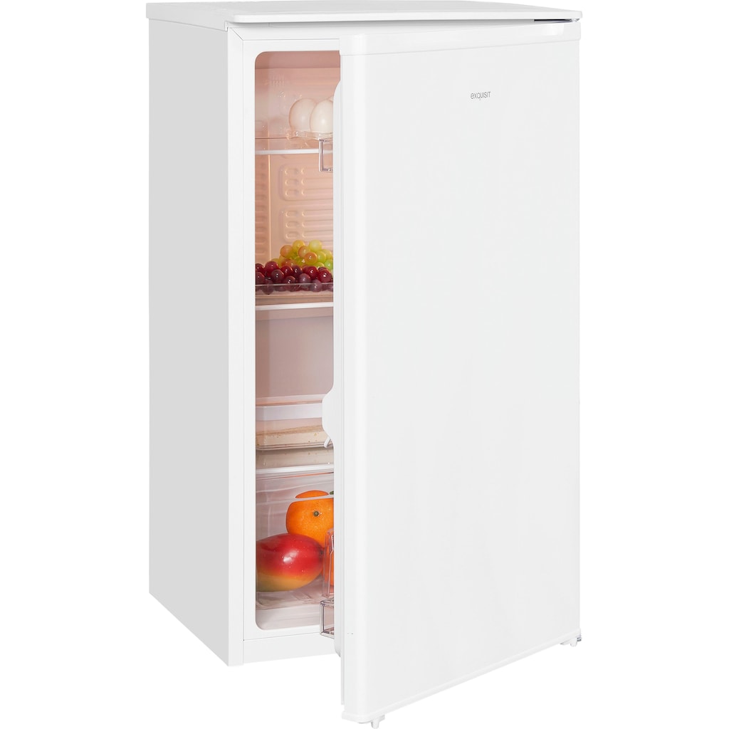 exquisit Vollraumkühlschrank »KS116-V-041E«, KS116-V-041E weiss, 85 cm hoch, 48 cm breit