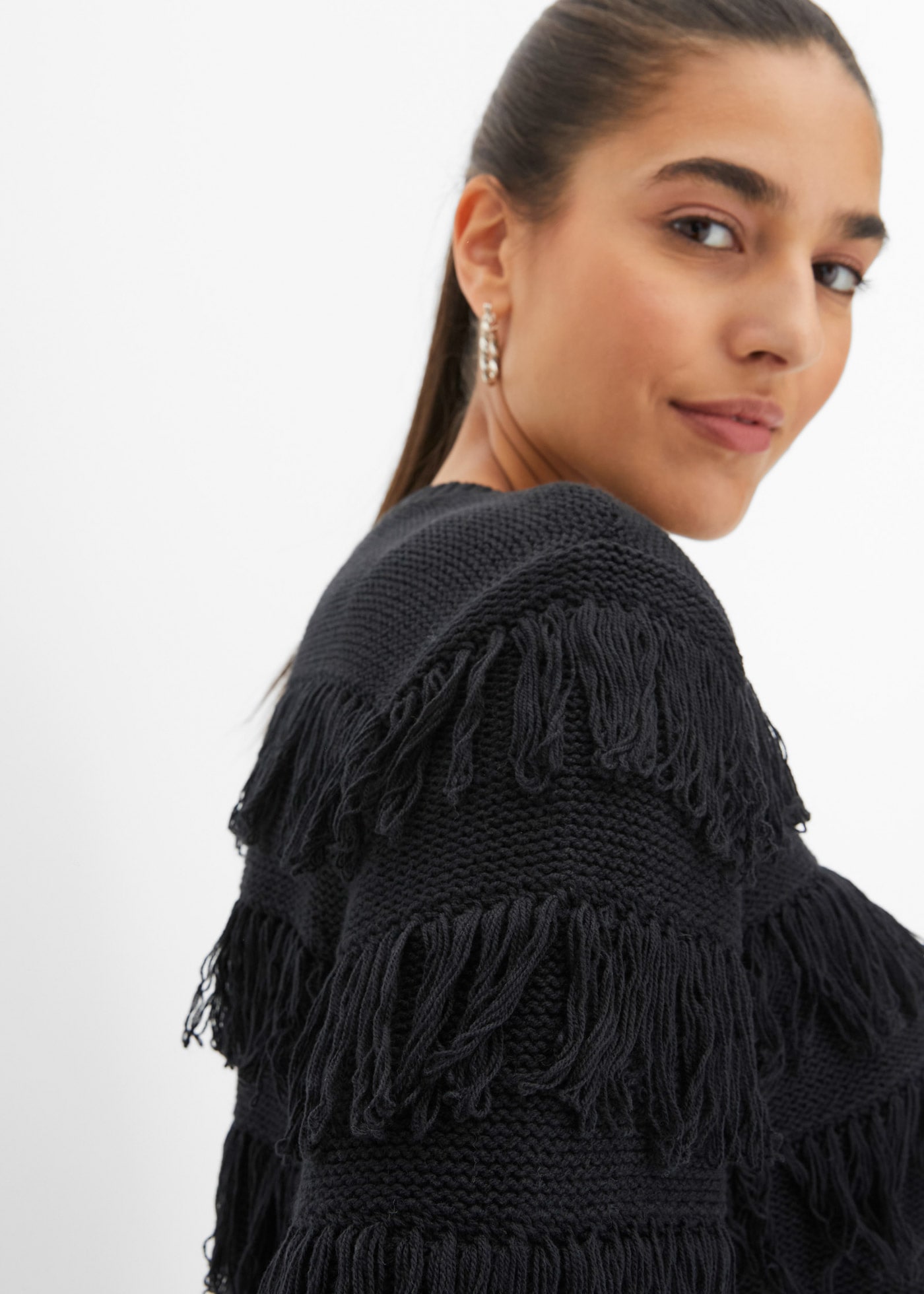 bonprix Strickpullover aus Baumwolle und Polyacryl, lässige Passform