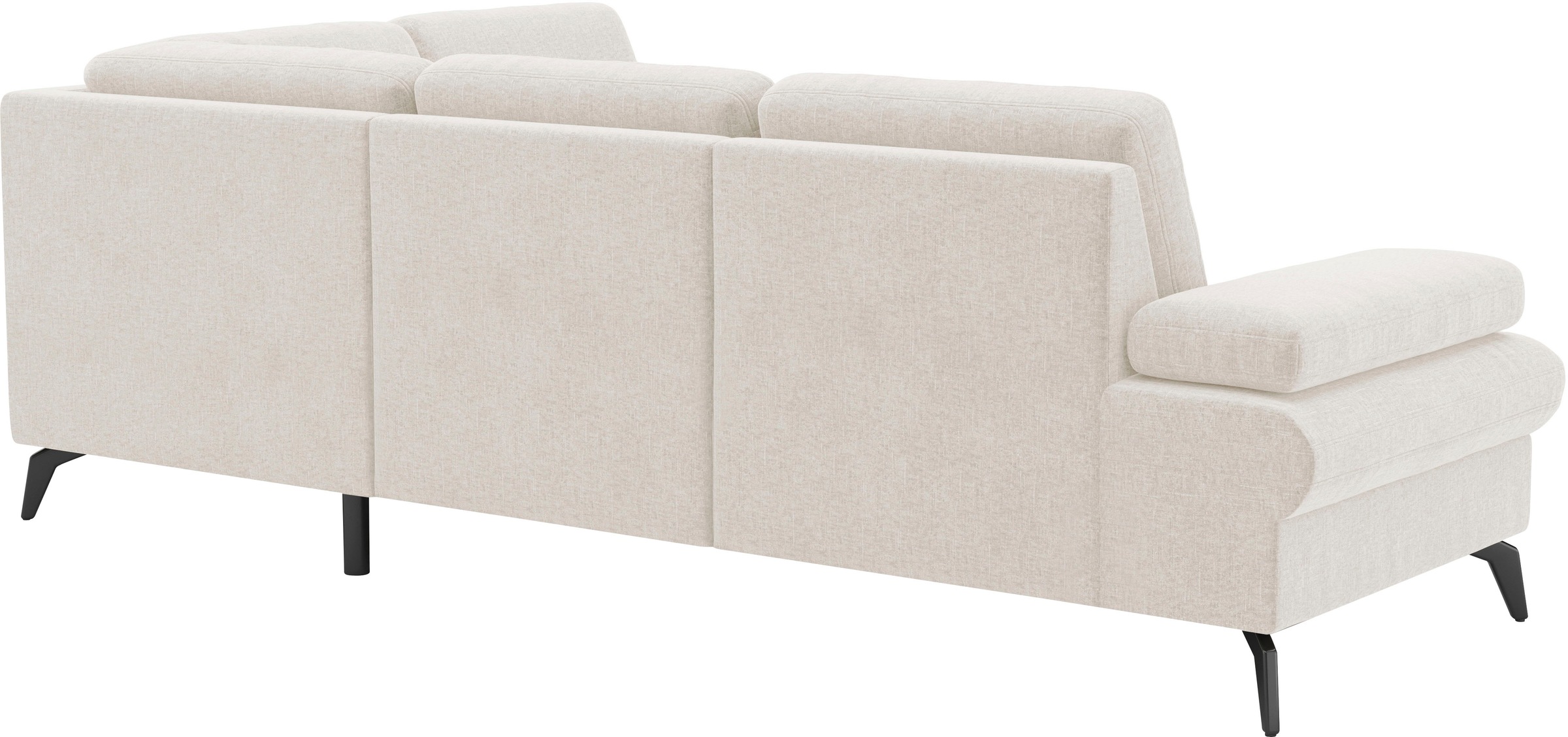 sit&more Ecksofa »Morris Jubi L-Form«, inkl. Armteilfunktion und 1 Zierkissen, wahlweise mit Bettfunktion
