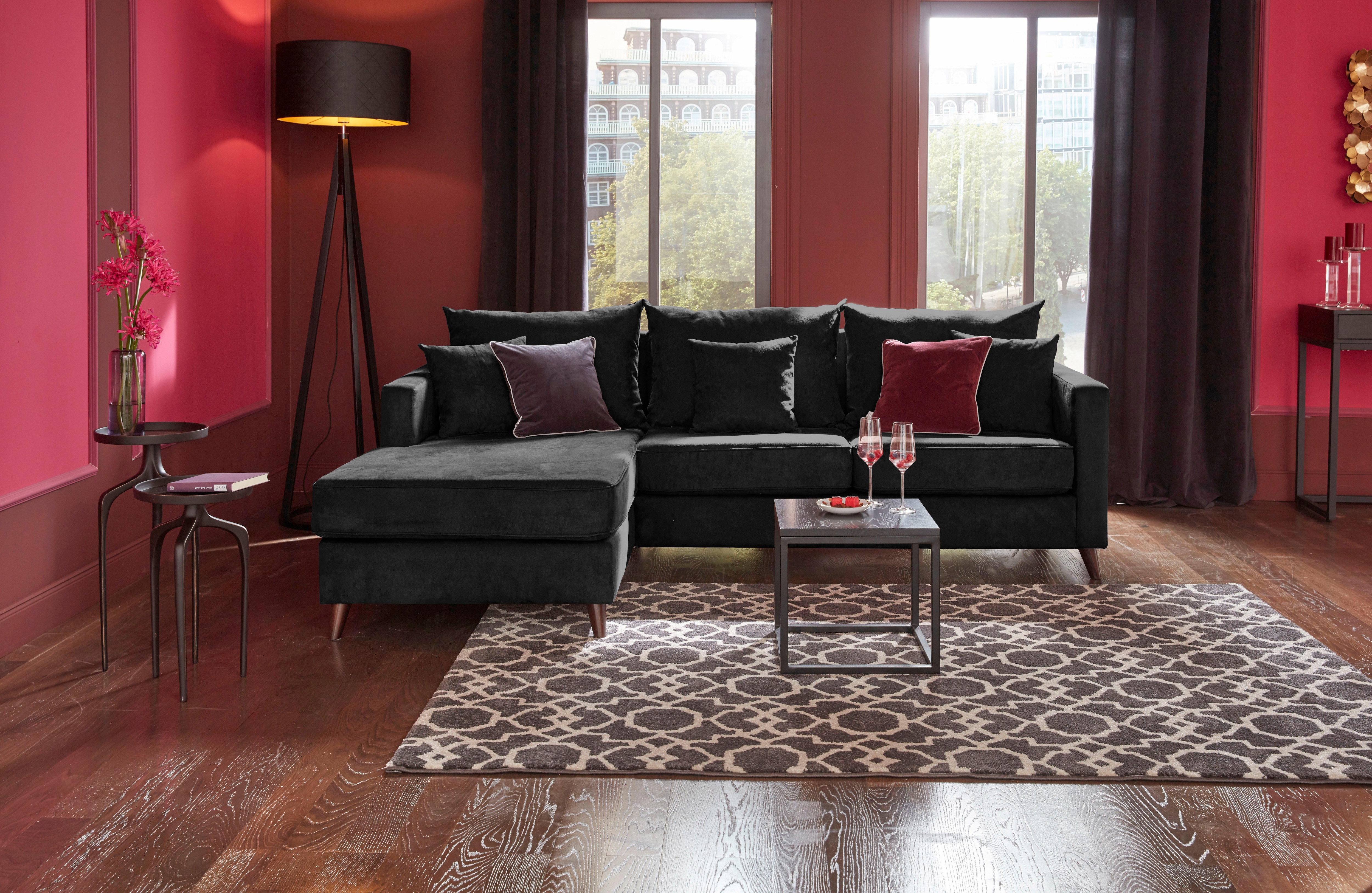 Home affaire Ecksofa "Renesse L-Form" lose Kissen, Keder an Sitzkissen