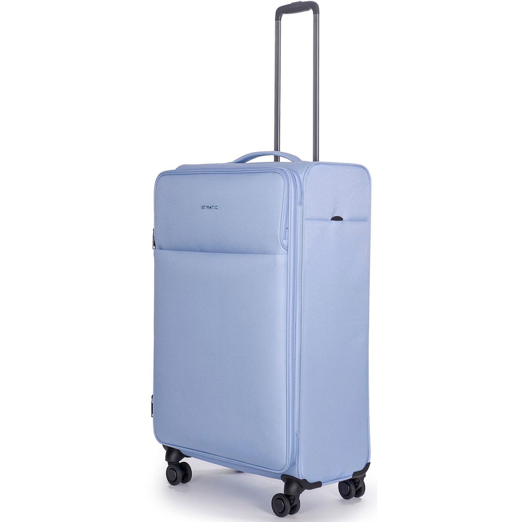 Stratic Weichgepäck-Trolley »Stratic Light + L, light blue«, 4 Rollen