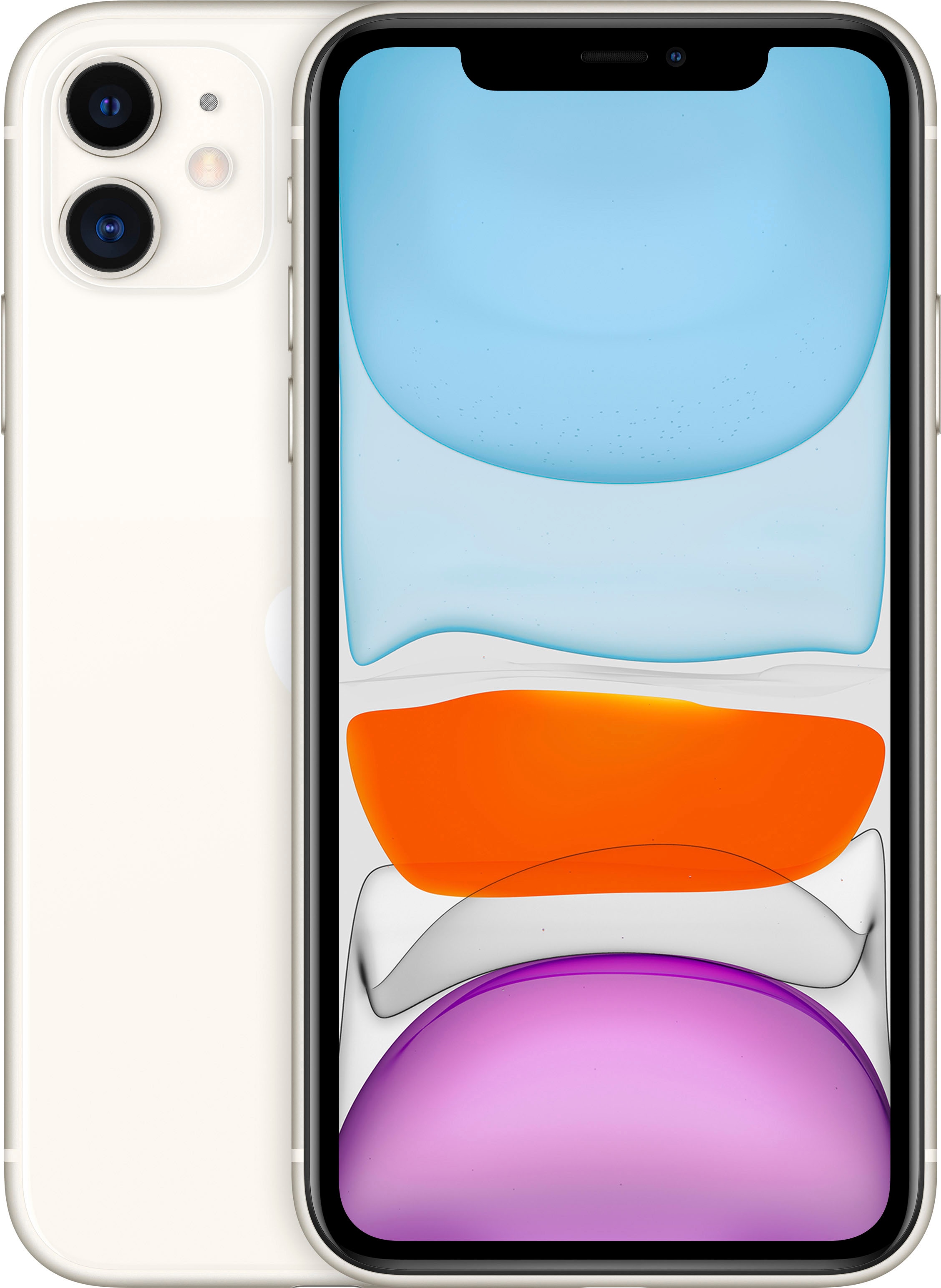 Apple Smartphone »iPhone 11«, white, 15,5 cm/6,1 Zoll, 128 GB Speicherplatz, 12 MP Kamera, ohne Strom-Adapter und Kopfhörer