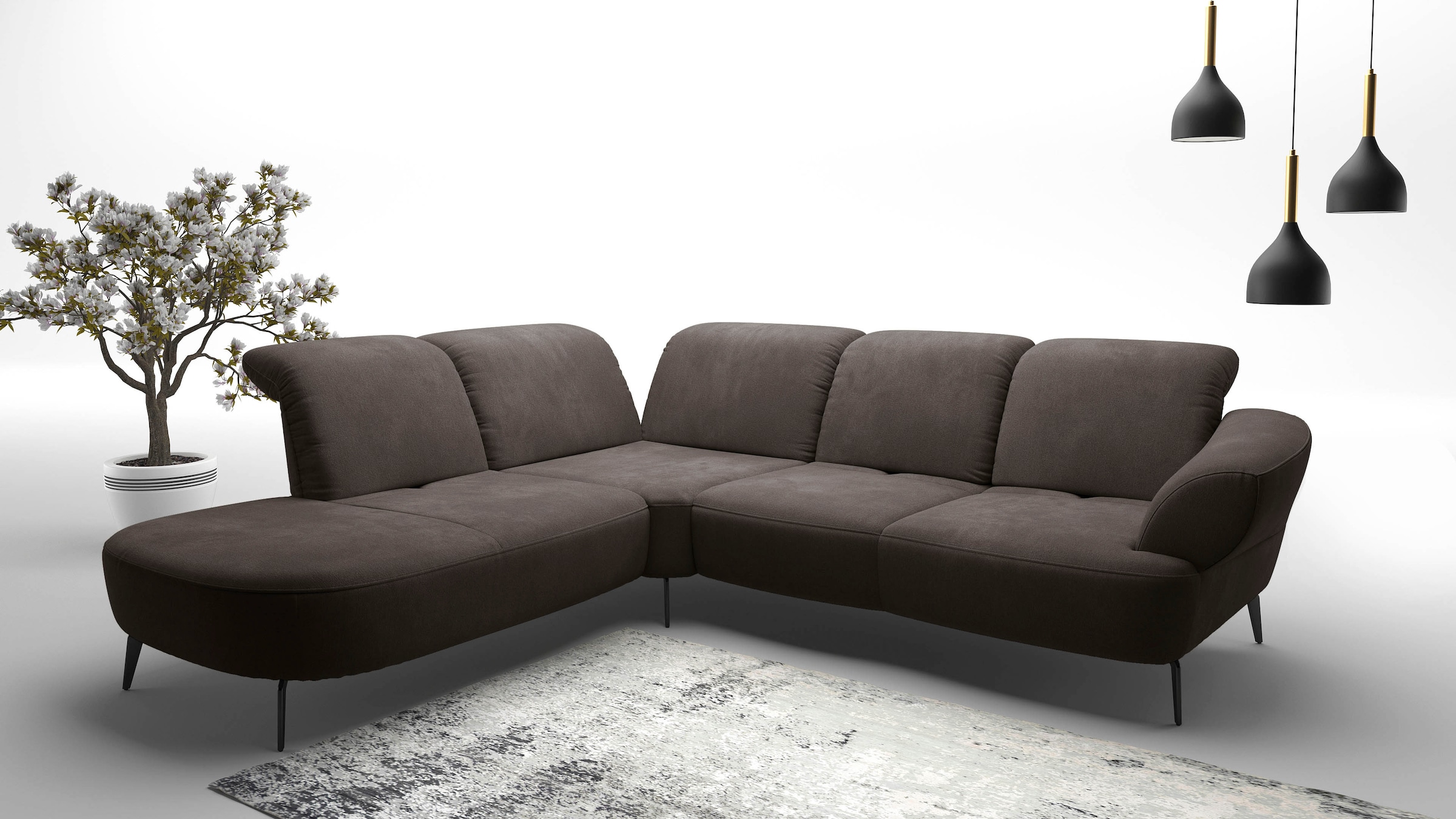 sit&more Ecksofa "Dance, L-Form, inkl. Sitztiefenverstellung" inkl. Click&S günstig online kaufen