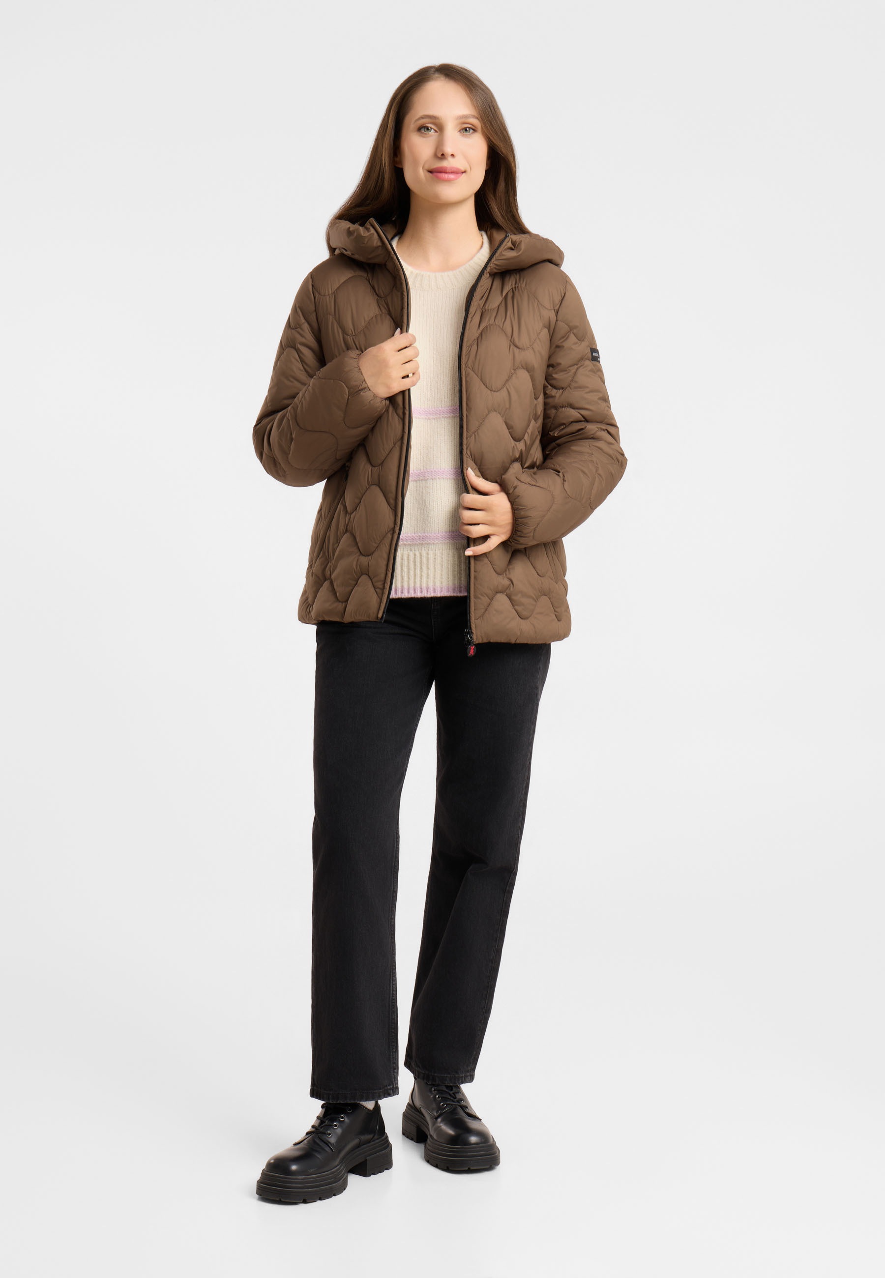 Frieda & Freddies Winterjacke »Frieda & Freddies 2-in-1 Steppjacke mit Fake-Fur-Cape«