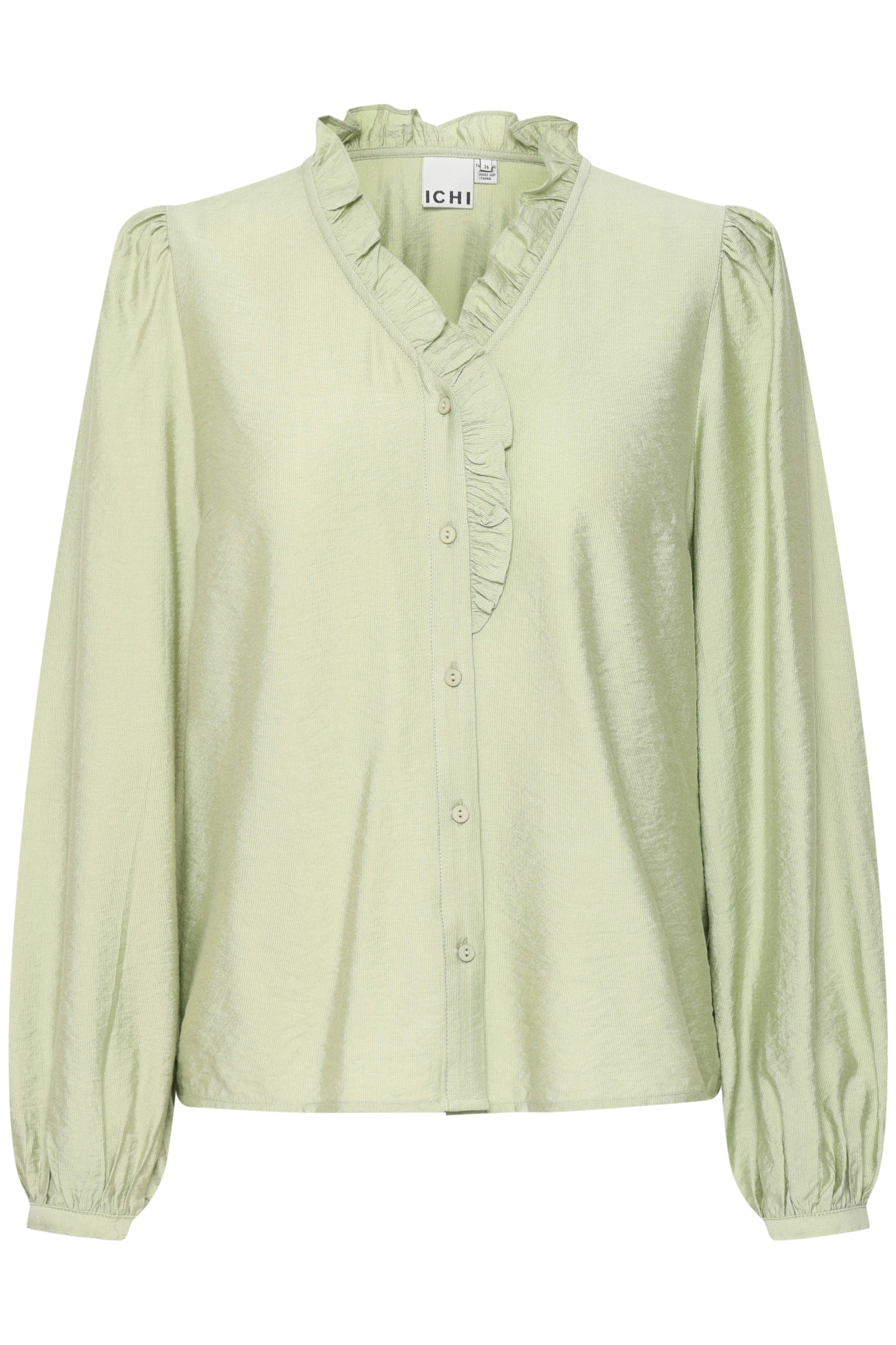 Ichi Langarmbluse "Damen Langarm-Bluse IXLAYA"