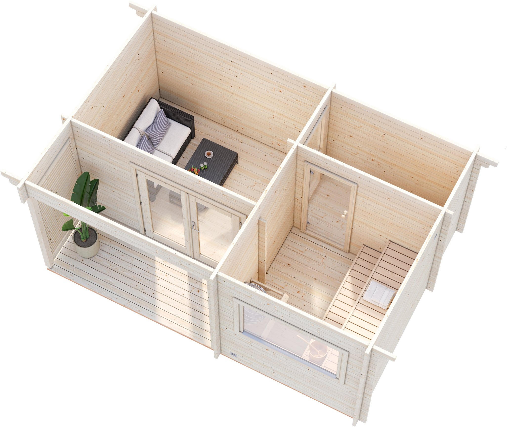Palmako Sauna »Sanna 11,5 m²«