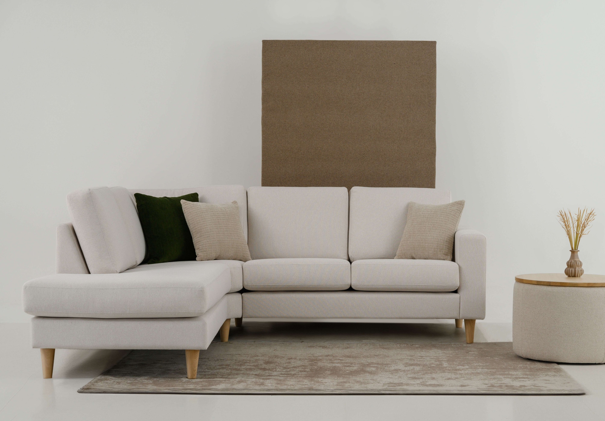 OTTO home Ecksofa "Tvinno" im skandinavischen Stil, L-Form, mit Massivholzf günstig online kaufen