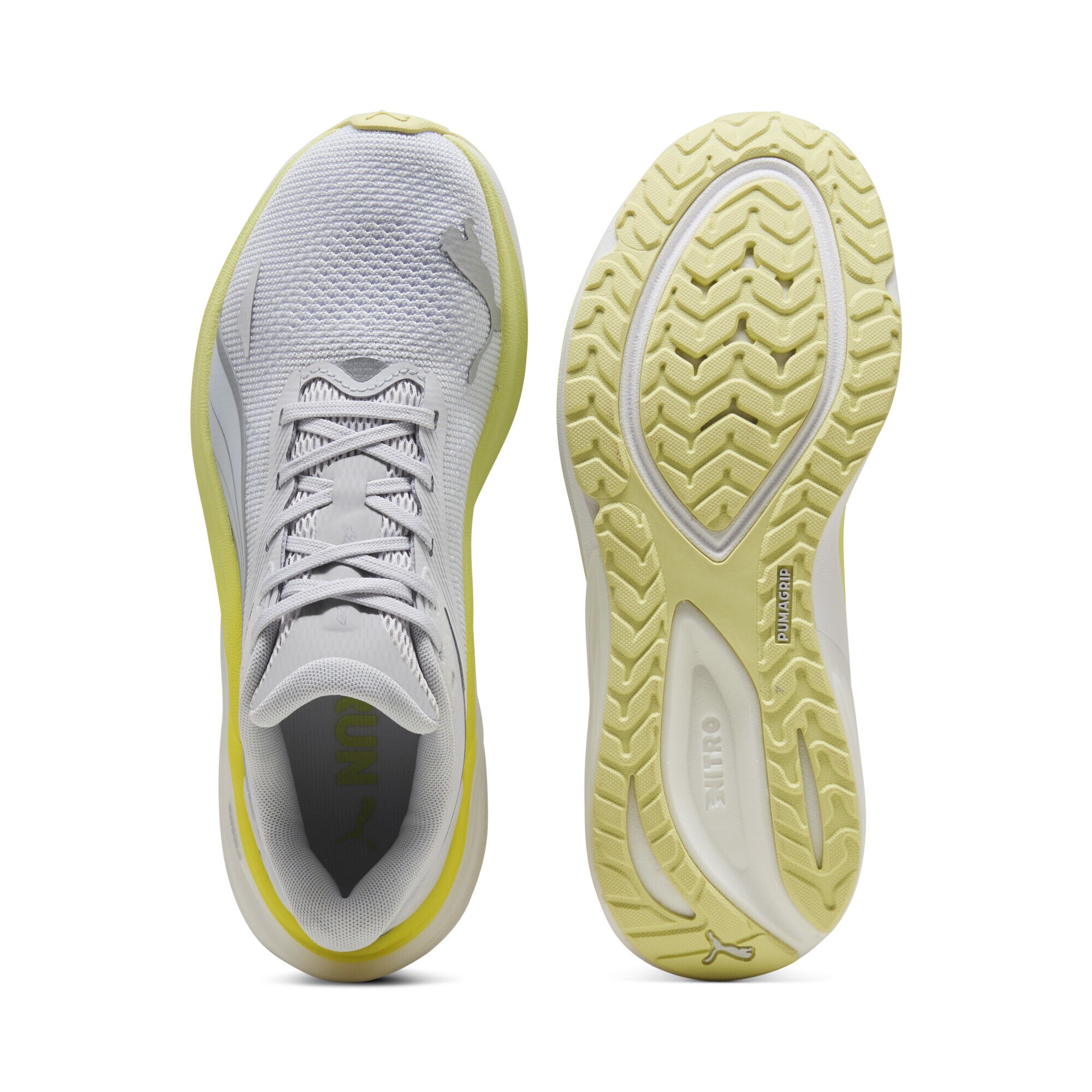 Laufschuh PUMA "VELOCITY NITRO 4 X HYROX WNS", Damen, Gr. 38, lucite, pure pink, deep plum, Textil, Schuhe Laufschuh, mit Schnürverschluss, abriebfeste Gummilaufsohle 5