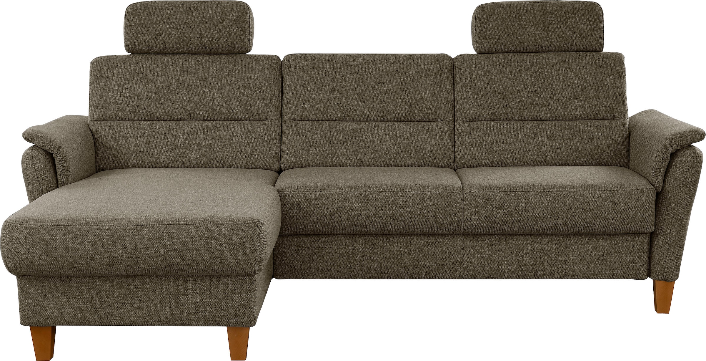 Home affaire Ecksofa "Palmera L-Form, B: 244 cm - OTTO. Verlässliche Qualität." optional Schlaffunktion & Bettkasten, Federkern