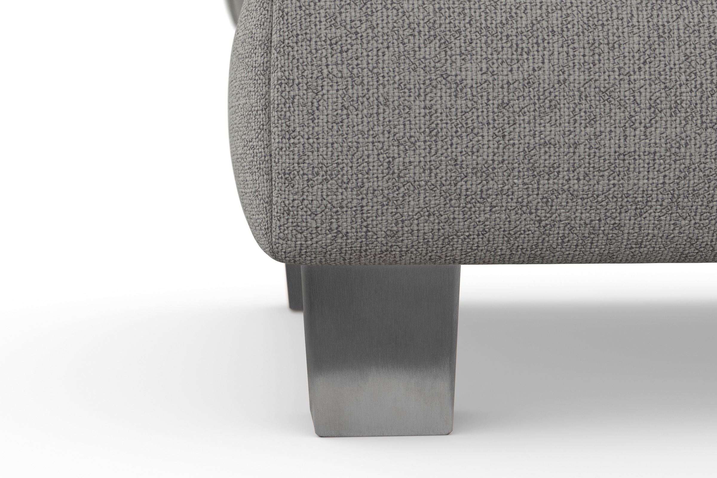 sit&more Polsterhocker »Dundee« mit Klappfunktion, Federkern und hochwertigen Edelstahlfüßen