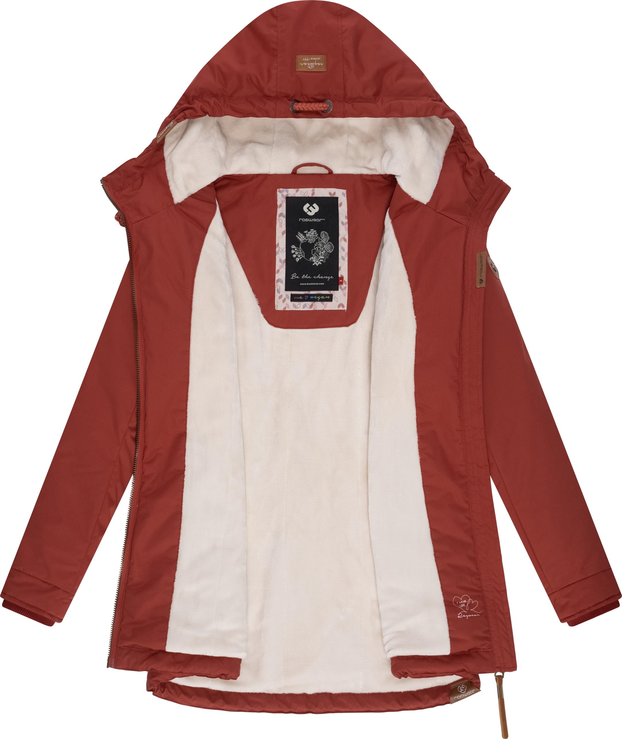 Ragwear Winterjacke »Zuzka Winter«, mit Kapuze, Wasserdichter Winterparka mit Teddyfleece Innenfutter