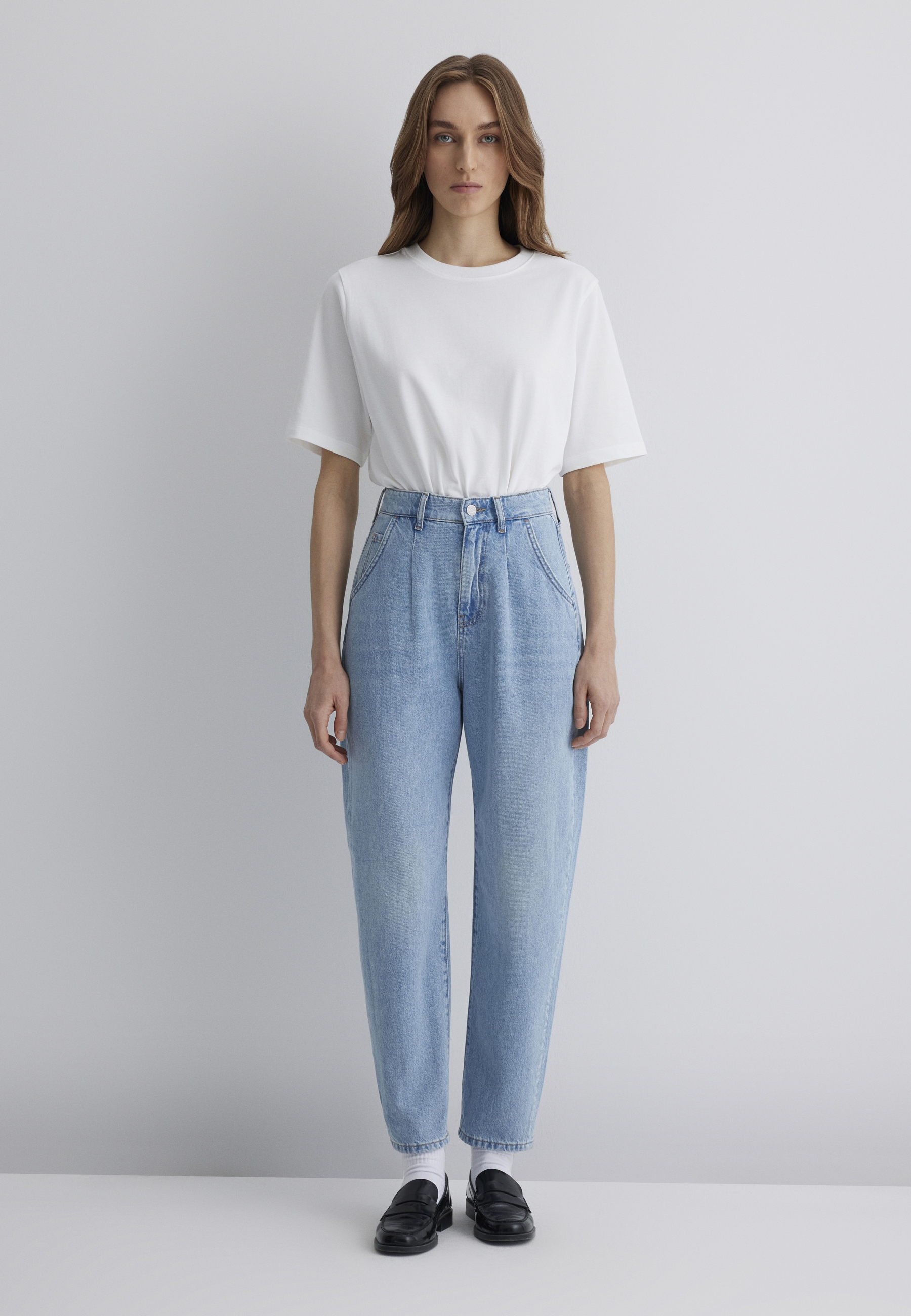 Mavi Weite Jeans »LAURA« Pleated Baggy Pants