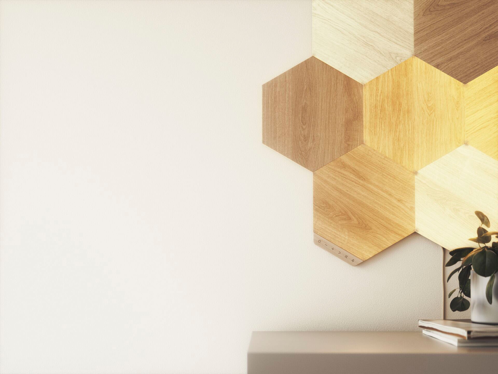 Look«, »Elements BAUR Smarte bestellen | Wood Beleuchtung elegante Technologie Dekolicht und nanoleaf