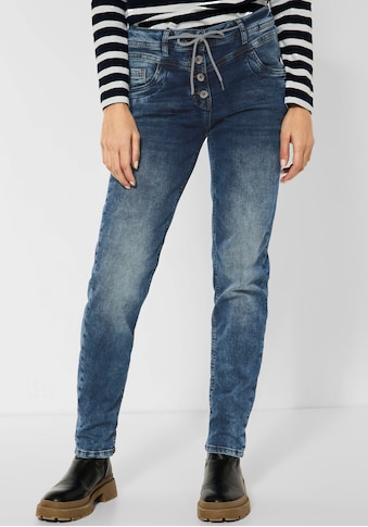 Cecil Loose-fit-Jeans, mit vier Knöpfen und auffälligem Zugband kaufen