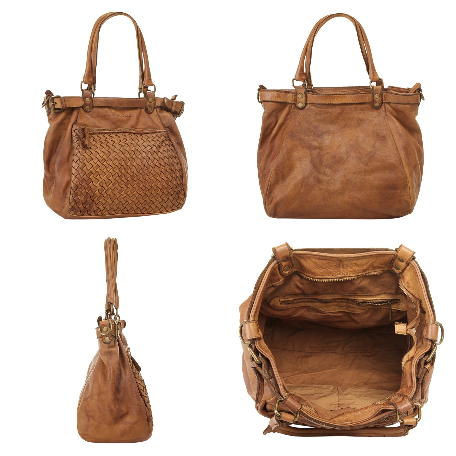 Samantha Look Shopper echt Leder, Made in Italy günstig online kaufen