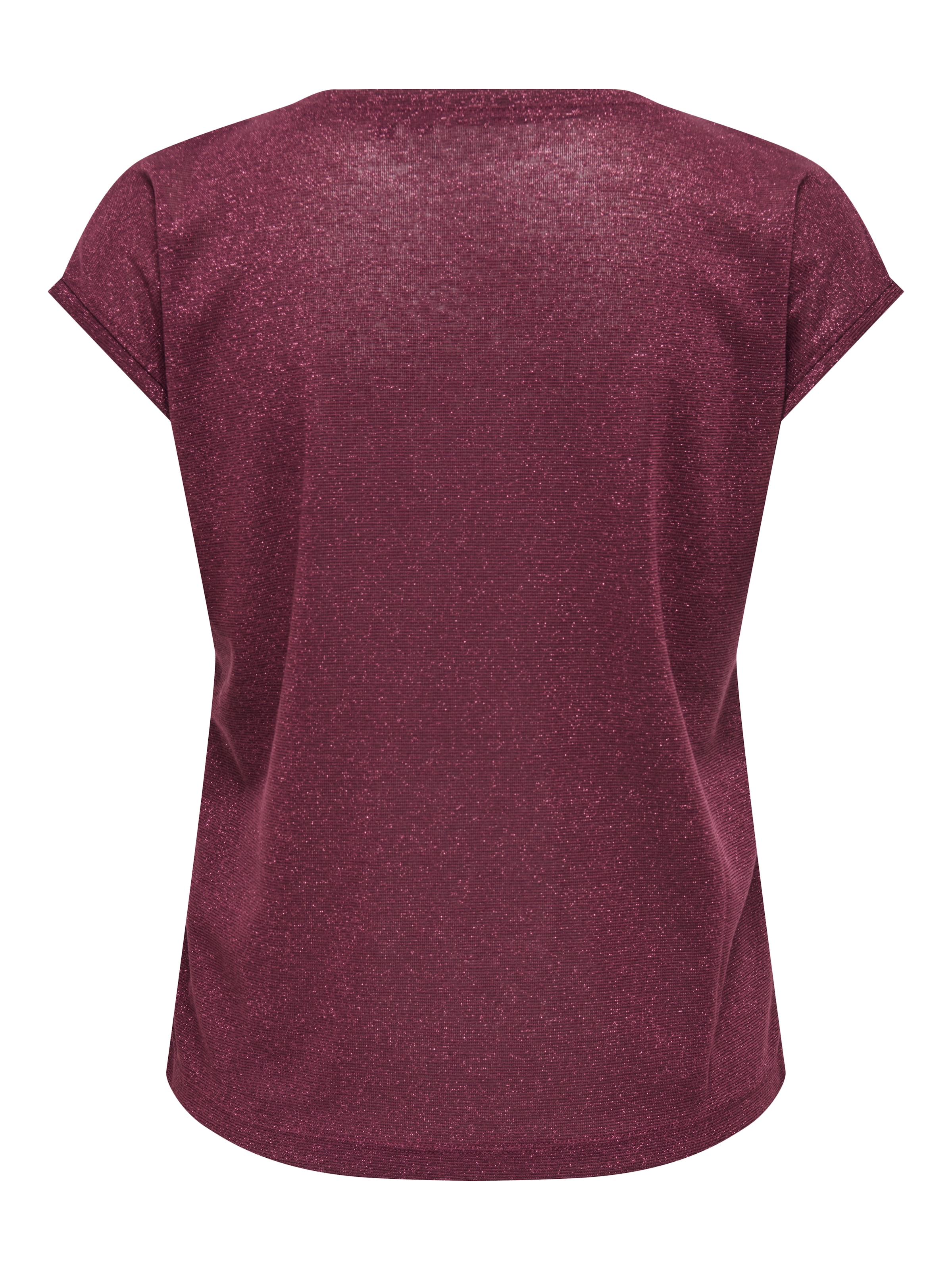 ONLY Kurzarmshirt »ONLSILVERY S/S V NECK LUREX TOP JRS NOOS«