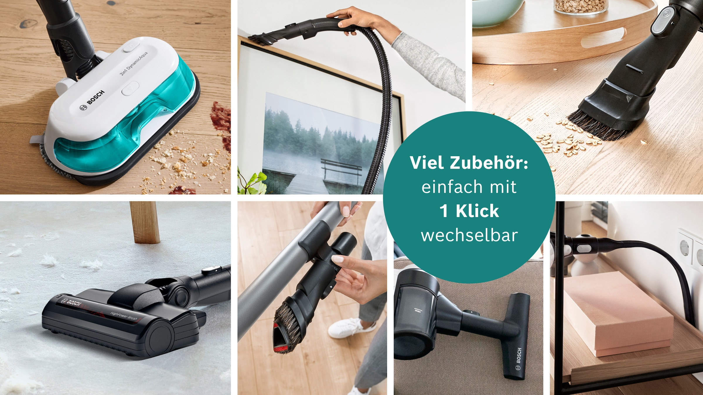 BOSCH Akku-Stielstaubsauger »BSS712XHYG« HEPA Filter, rotierende Wischpads, 2 Akkus, Schnellladegerät