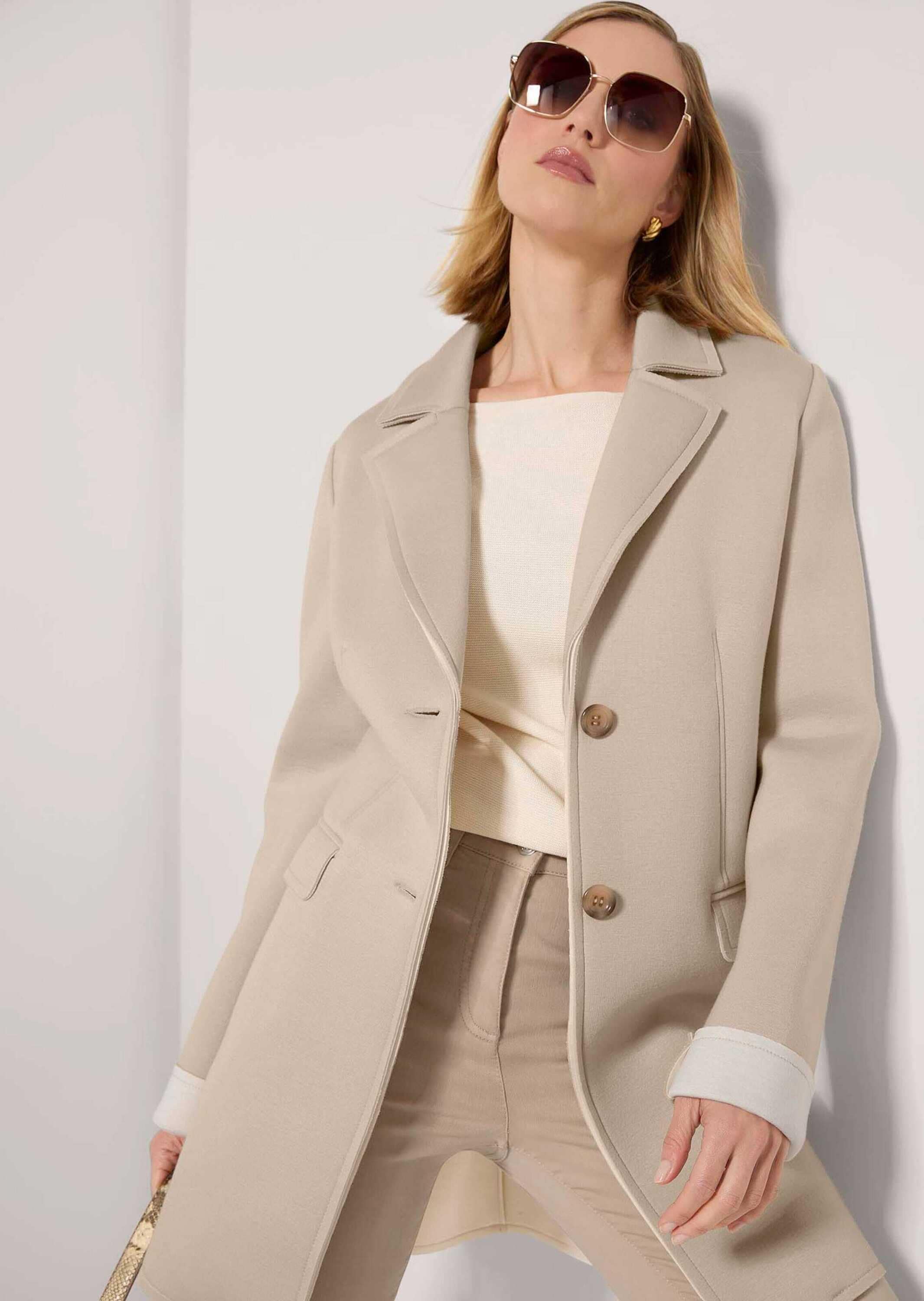 MADELEINE Kurzjacke »Longjacke Modische Longjacke aus Baumwollmix«