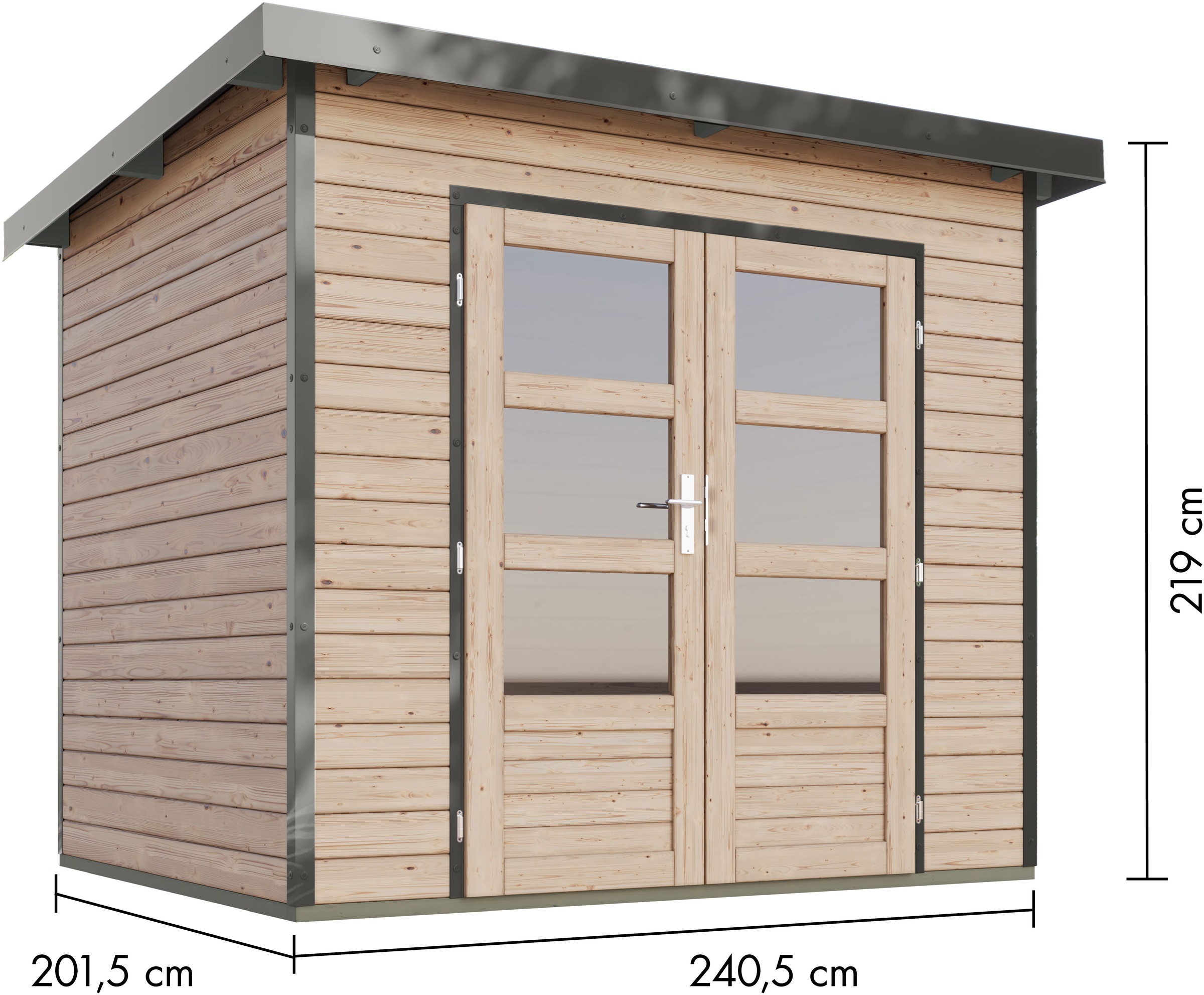 Karibu Gartenhaus »Plutino 2, in verschiedenen Farben«