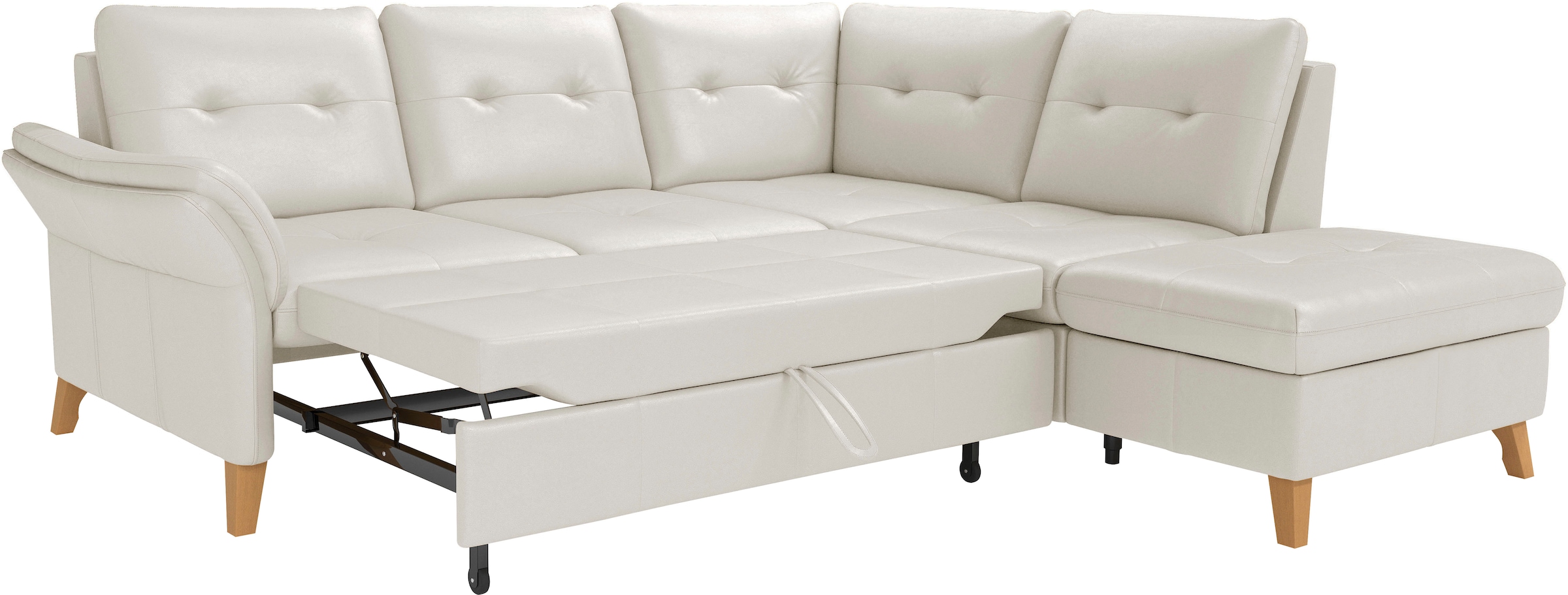 sit&more Ecksofa »Göteborg«, inkl. Sitztiefenverstellung, wahlweise mit Bettfunktion & Bettkasten