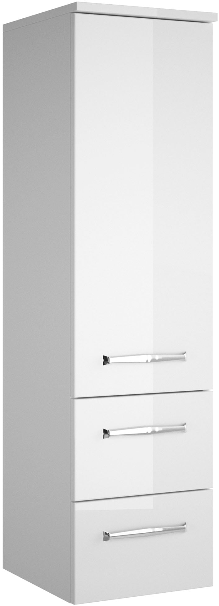 Saphir Badmöbel-Set »Badmöbel-Set Trentino 4-tlg Mineralmarmorwaschtisch,LED-Spiegelschrank«, (5 St.), Badezimmer-Set mit Midischrank und Unterschrank inkl. Türdämpfer