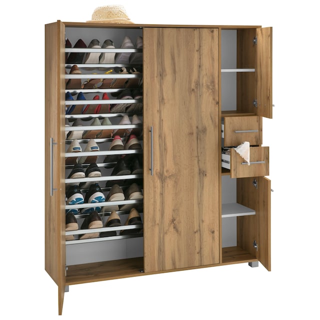 Schildmeyer Schuhschrank »Pisa«, Breite 132 cm, mit Metallgriffen im Sale |  BAUR