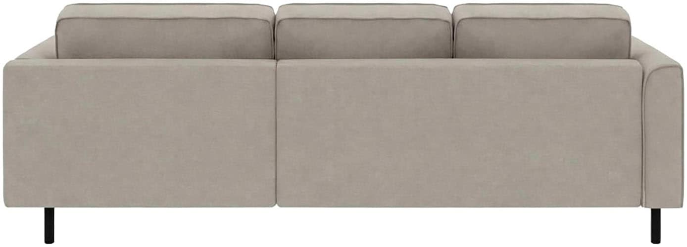 Home affaire Ecksofa »Booster II, whlw. mit Schlaffunktion & Bettkasten, Fuß schwarz« Recamiere beidseitig montierbar,L-Form, in Cord & Struktur LEO o. LINO