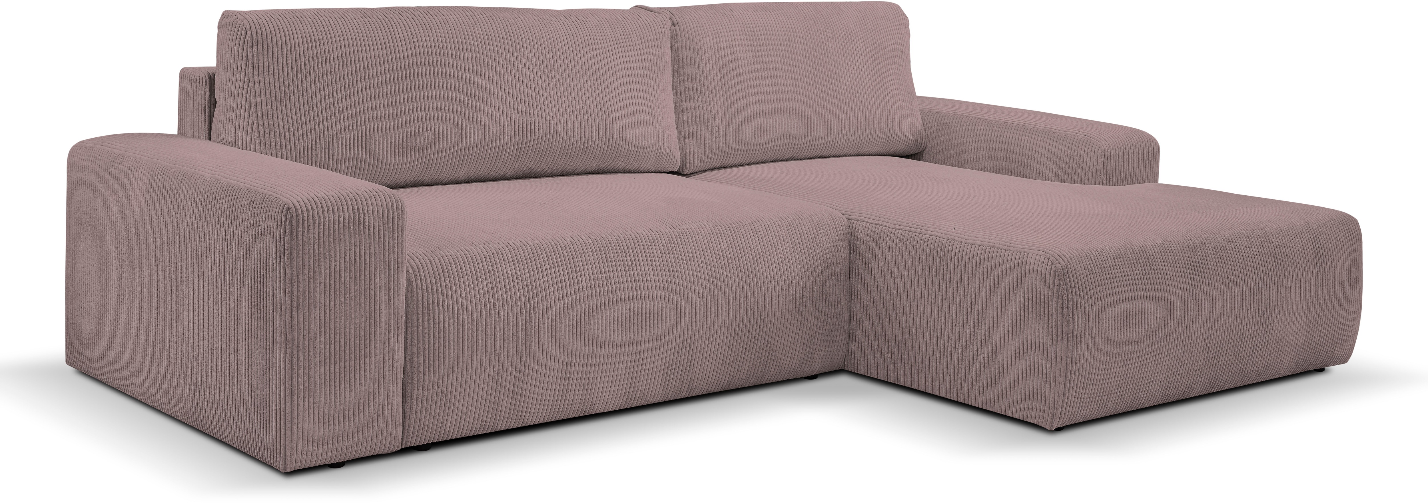 Thumbnail - WERK2 Ecksofa "Rotterdam-L, kuschelweicher Cord oder Breitcord, L-Form, Breite 267 cm" Design Ecksofa mit Schlaffunktion...