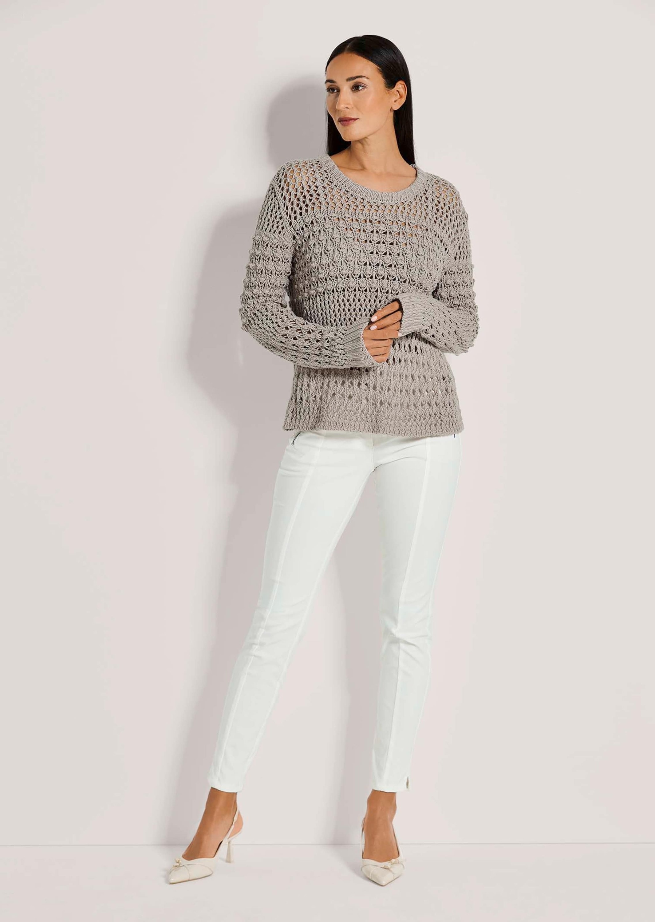 MADELEINE Longpullover "Pullover Pullover mit Ajour-Muster" günstig online kaufen