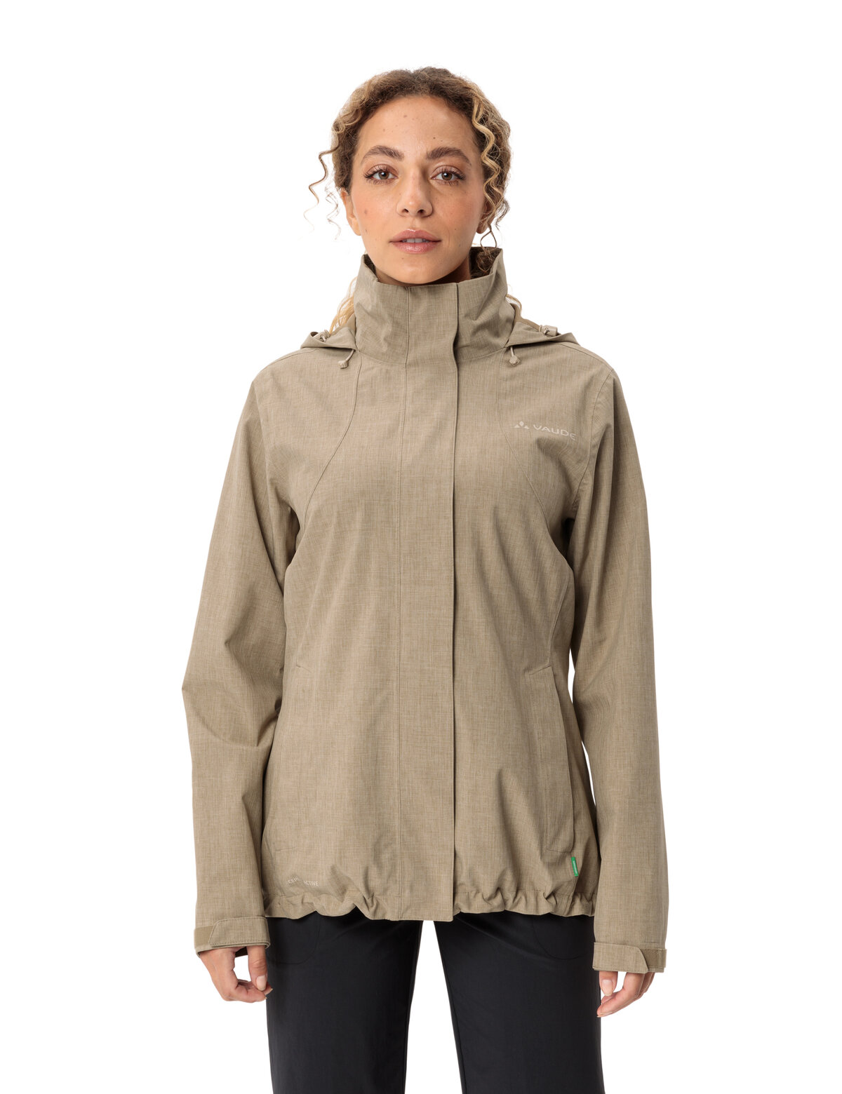 VAUDE Outdoorjacke "Womens Rosemoor Jacket II" mit Kapuze mit abnehmbarer Kapuze, wasserabweisend, windabweisend, atmungsaktiv