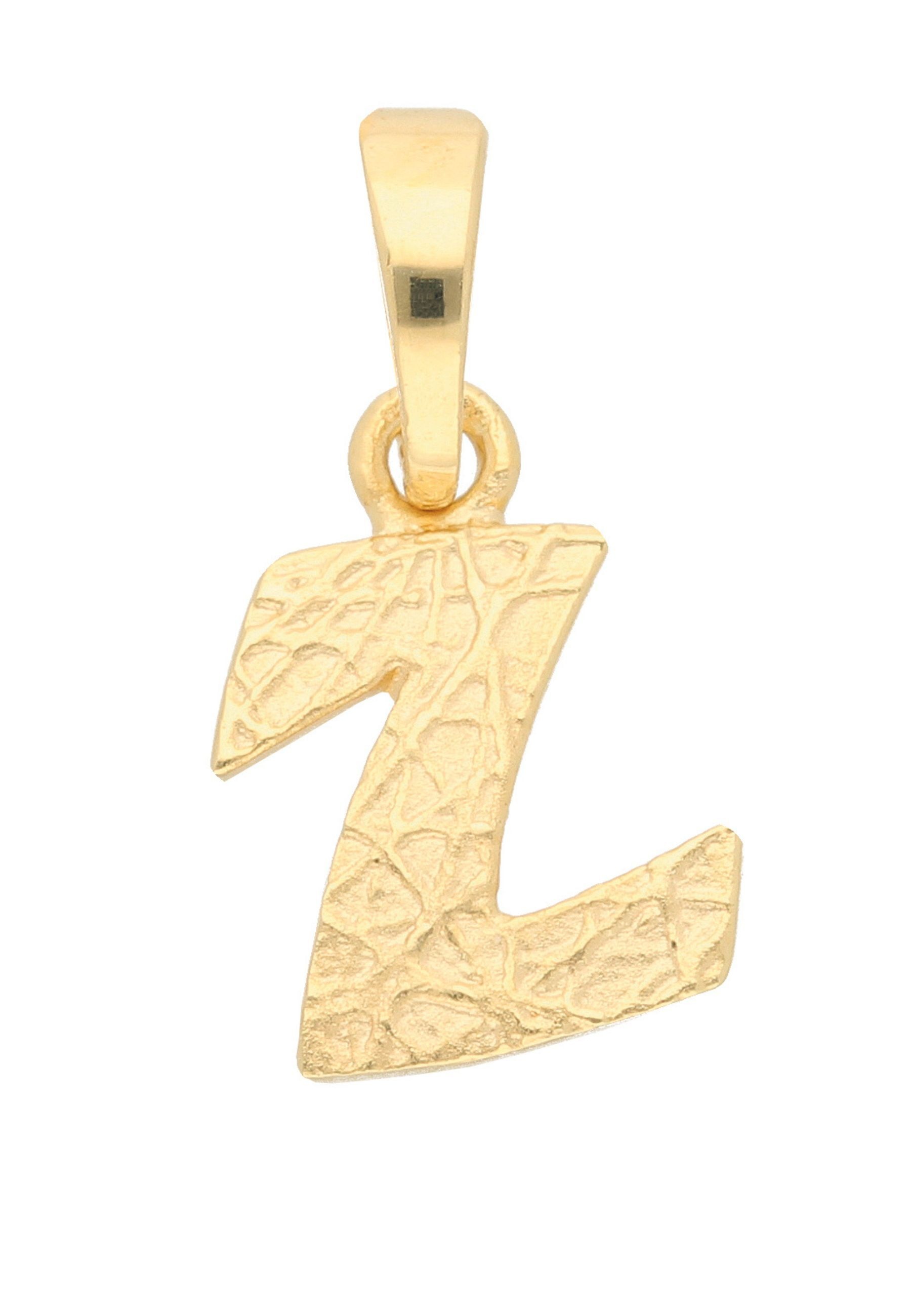 ADELIA ́S Damen Buchstabenanhänger "Damen & Herren 333 Gold Buchstabenanhänger Z", Gold, gold, Gold, Schmuckanhänger, für Damen & Herren