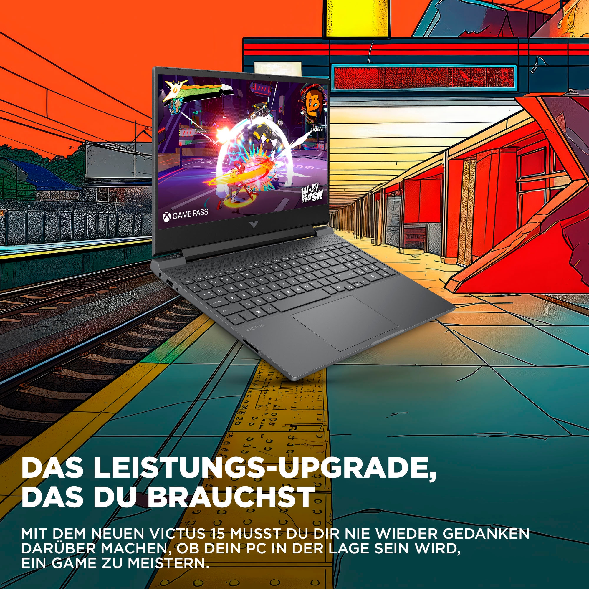HP Gaming-Notebook »Victus 15-fa2053ng«, 39,6 cm, / 15,6 Zoll, Intel, Core i5, GeForce RTX 5050, 512 GB SSD