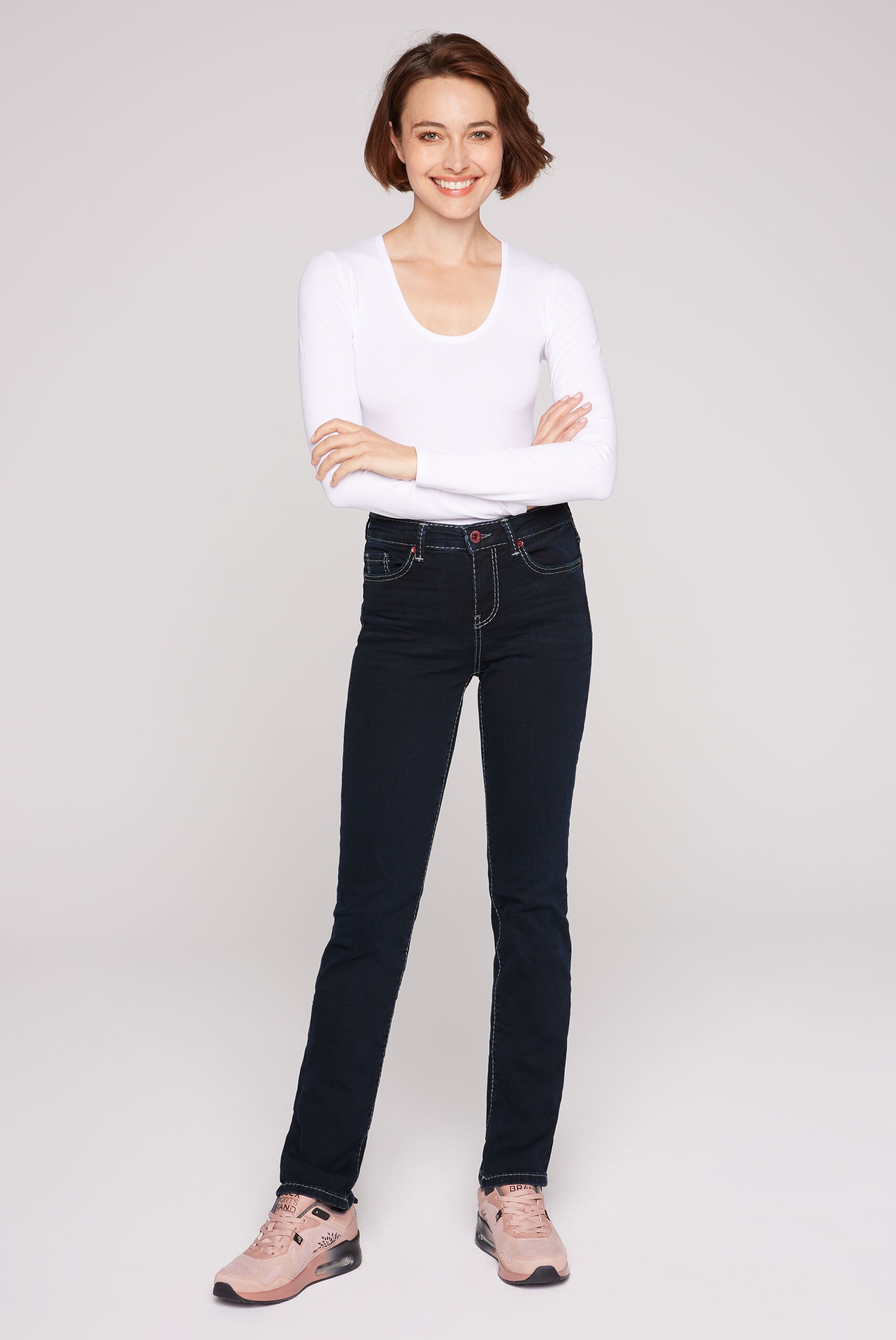 SOCCX Regular-fit-Jeans, mit Stretch-Anteil | BAUR kaufen