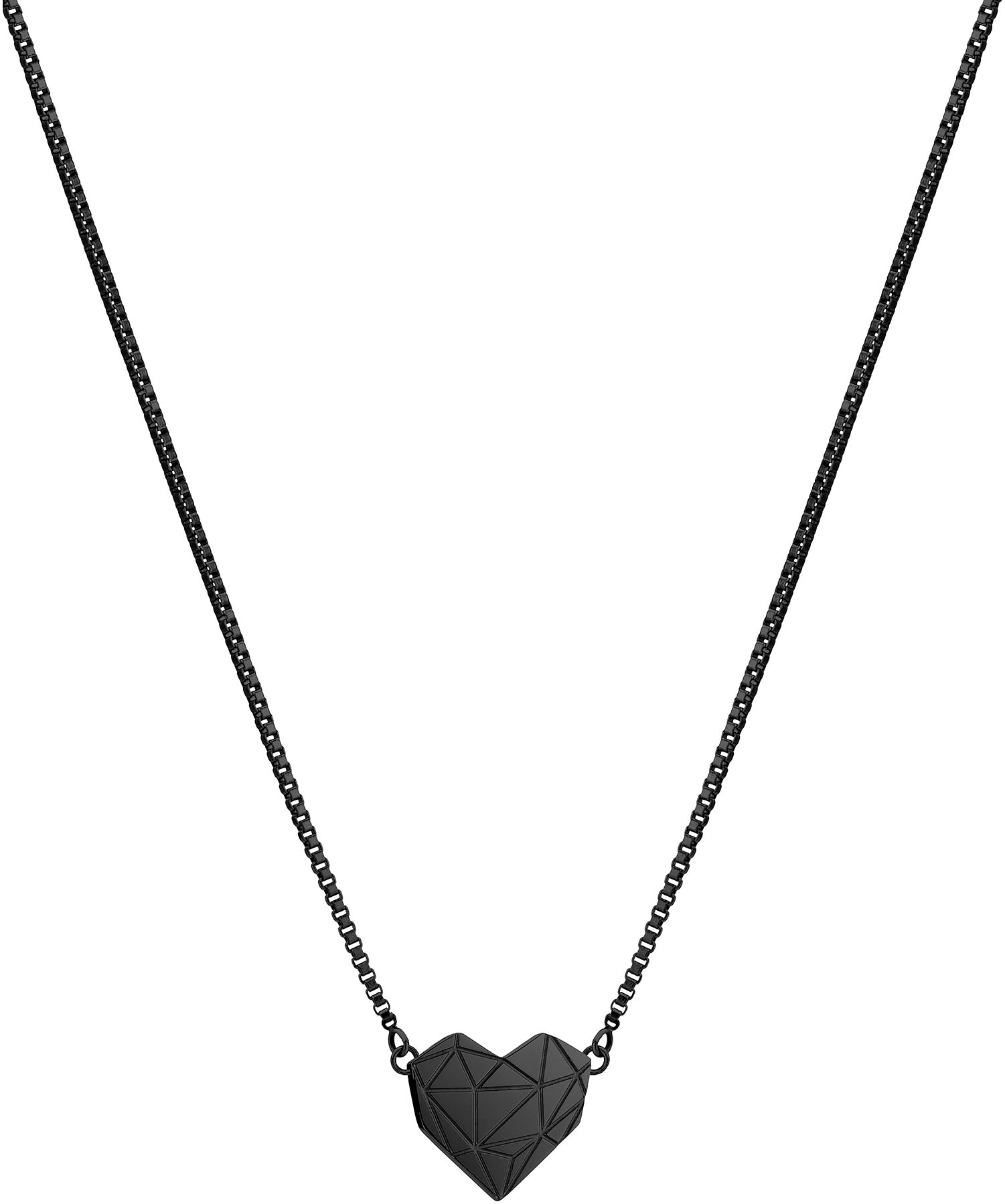 Liebeskind Berlin LJ-0617-N-40 Heart Pendant Necklace Black