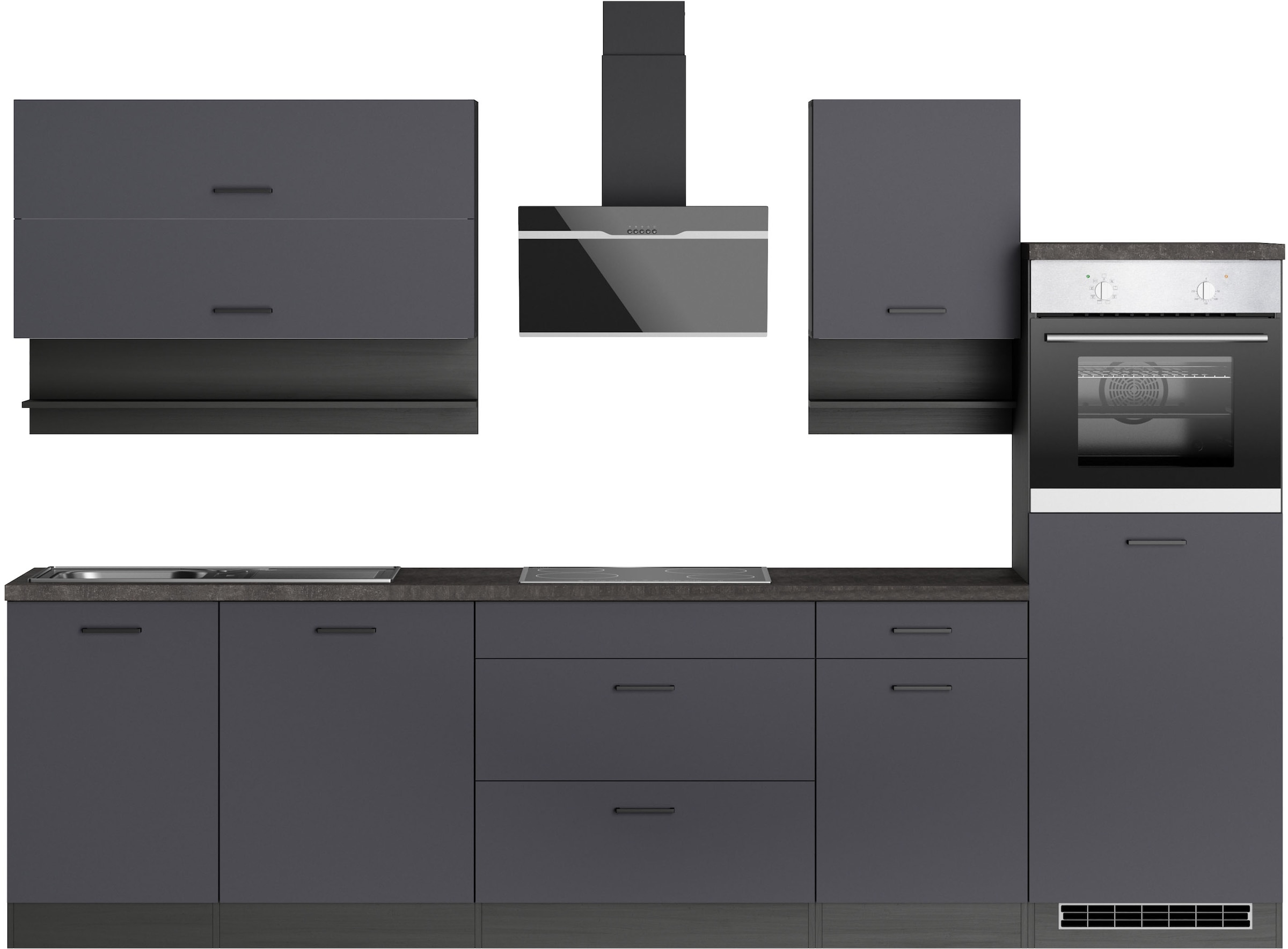 KOCHSTATION Küchenzeile "KS-Frieda Breite 300 cm" wahlweise mit E-Geräten, günstig online kaufen