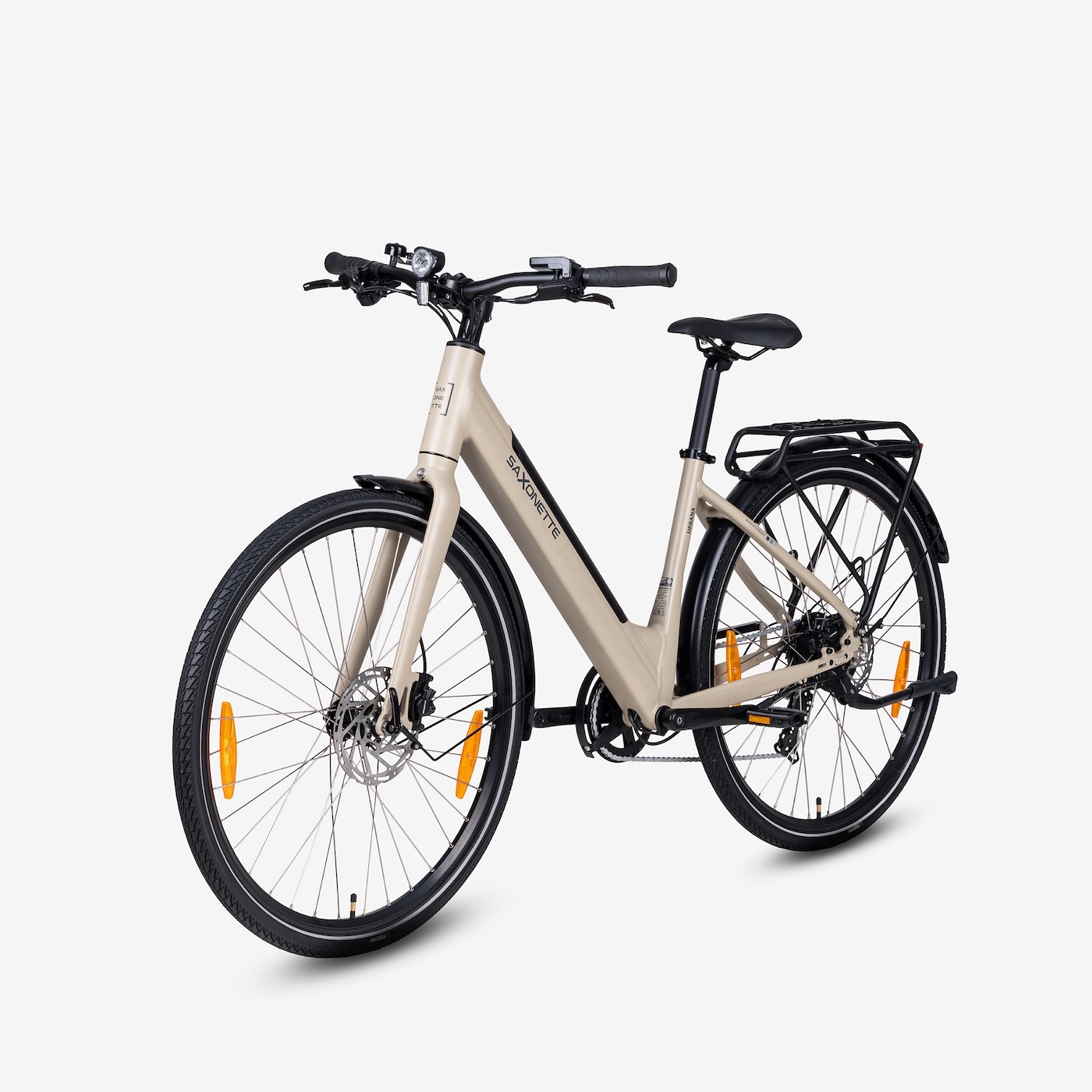 SAXONETTE E-Bike "SAXONETTE E-BIKE Cityrad URBANA", 45cm, 28 Zoll (71,12cm)earth gelb matt, erdgelb, Elektrofahrräder, (mit integr. Akku),