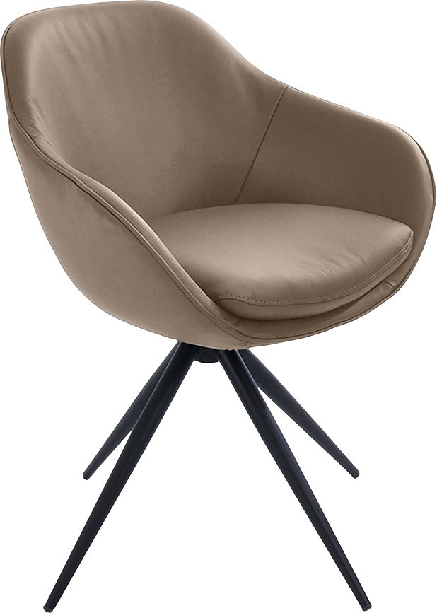 K+W Komfort & Wohnen Drehstuhl "ZOOM" () 4-Fuß Drehstuhl mit Gestell aus Me günstig online kaufen