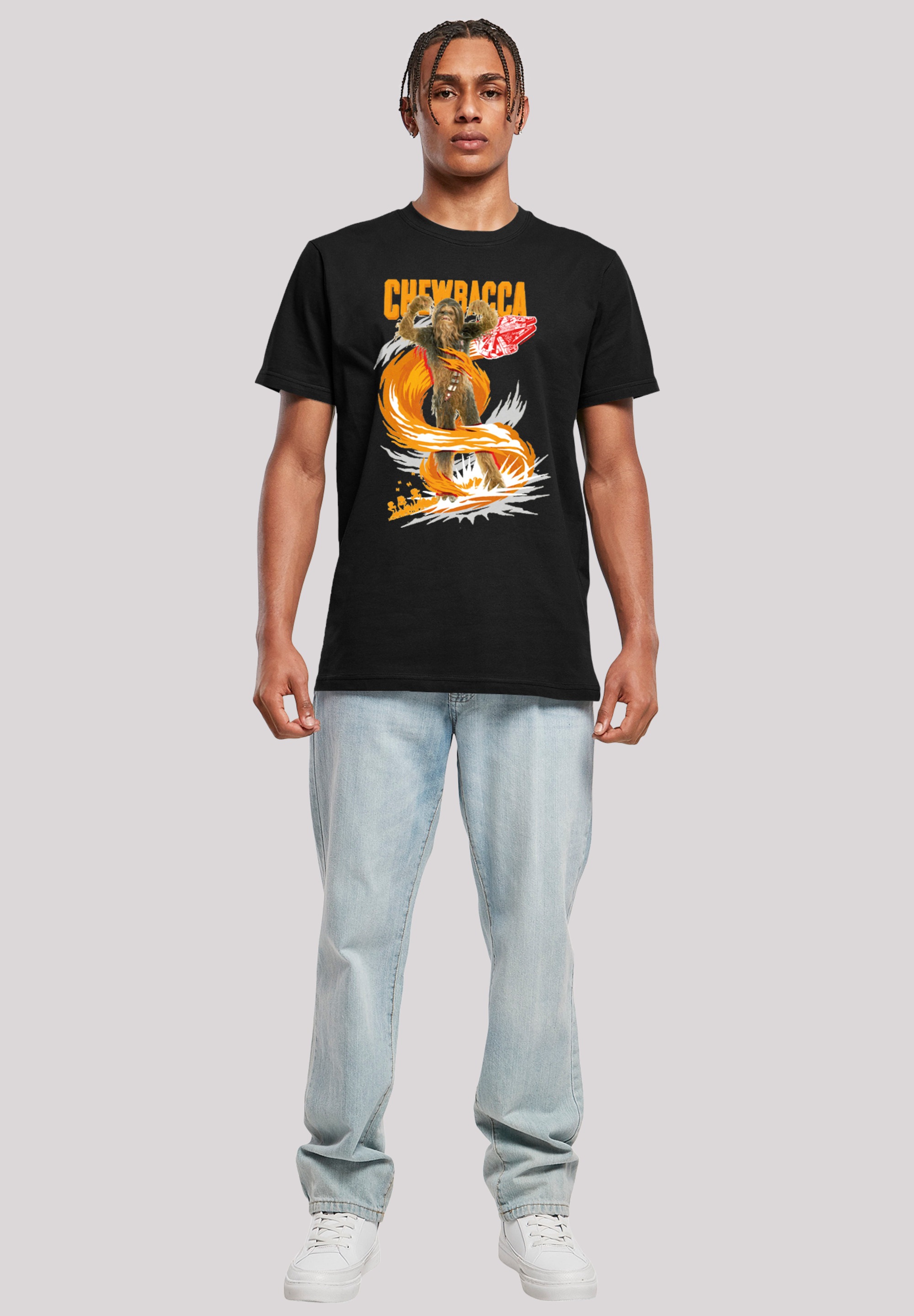 F4NT4STIC T-Shirt Wars ▷ Wookiee bestellen | »Star Chewbacca Gigantic«, Print BAUR