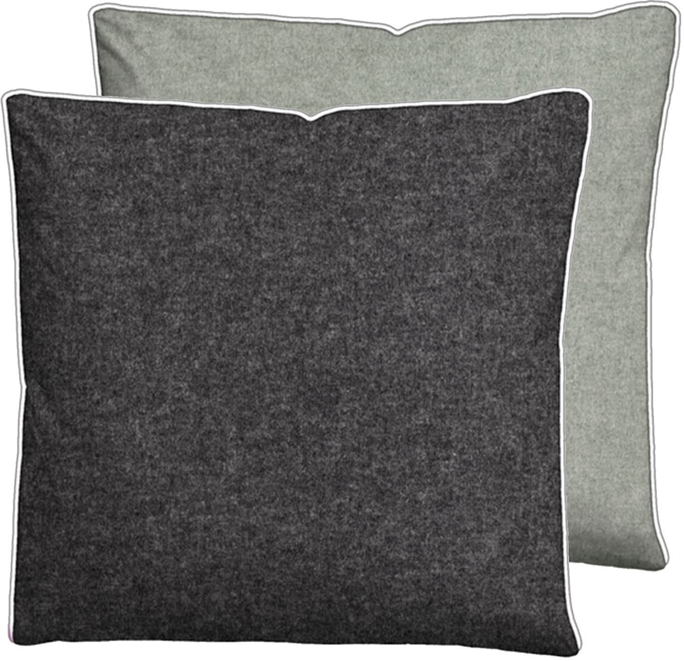 Kissenbezug BIBERNA, B:80cm L:80cm, grau, Baumwolle, 100% Baumwolle, Kissenbezüge