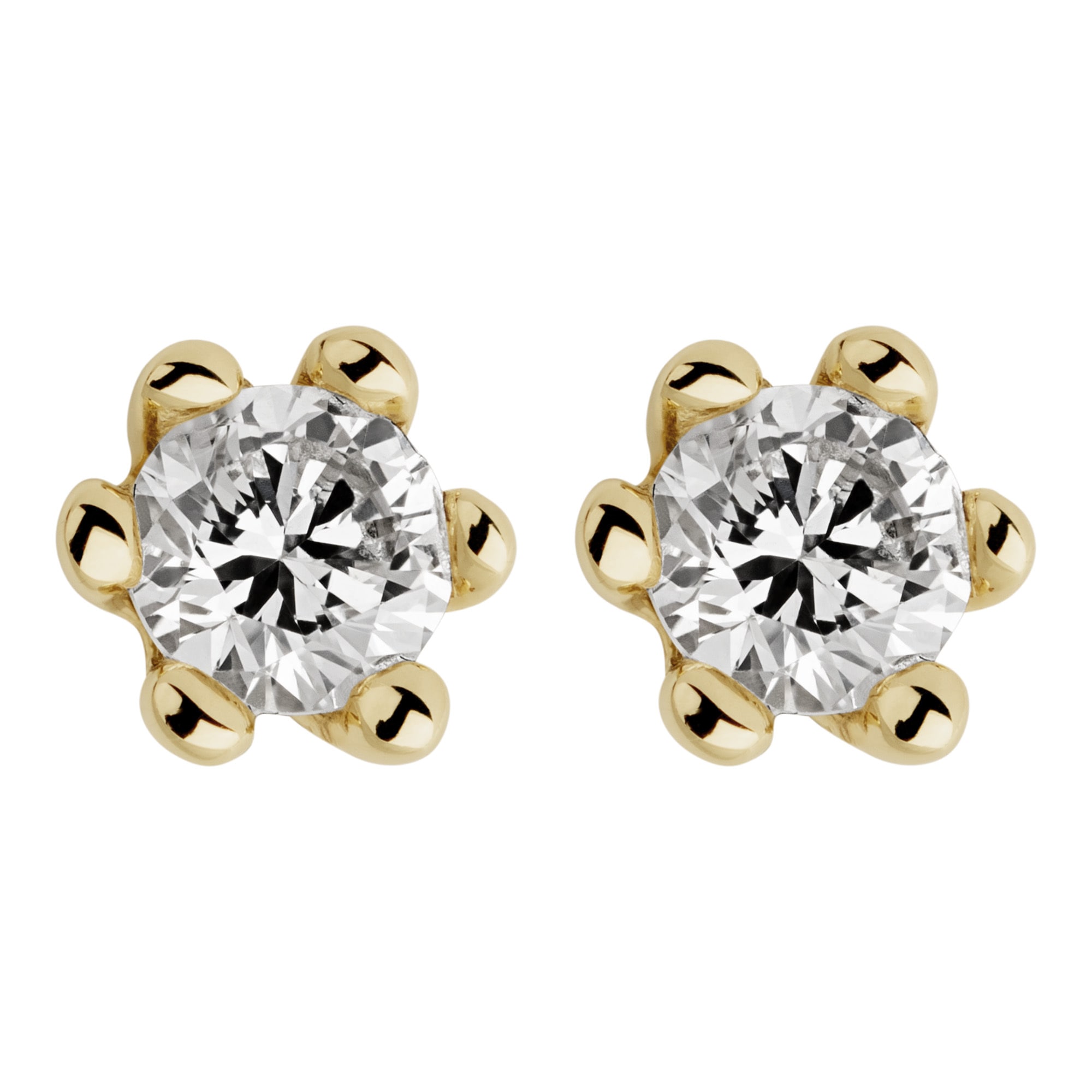 Orolino Paar Ohrstecker »585 Gold mit 2x Brillant zus. 0,10ct.«