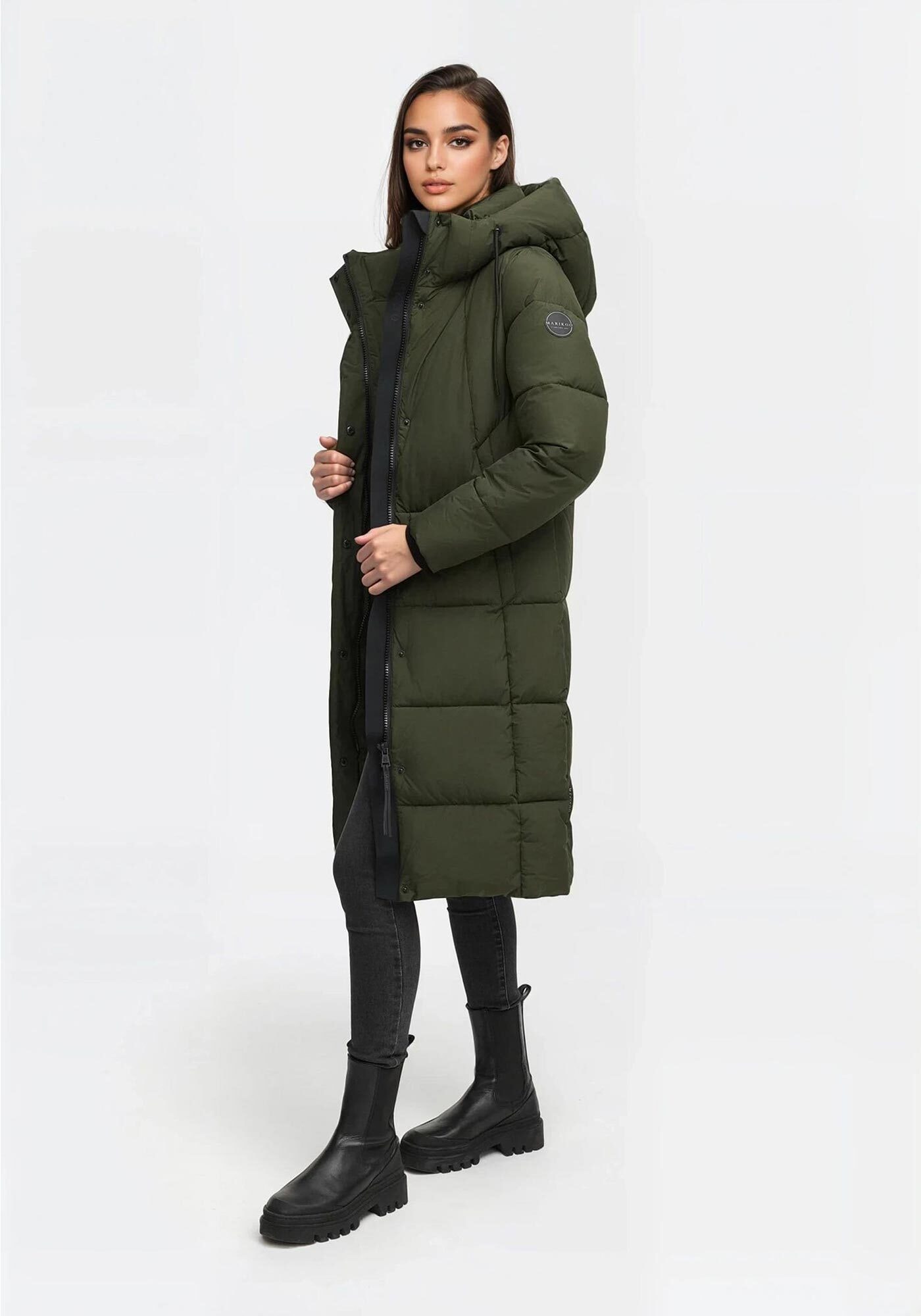 Marikoo Winterjacke "Tabiaa" Bewegungsschlitz am unteren Saum günstig online kaufen
