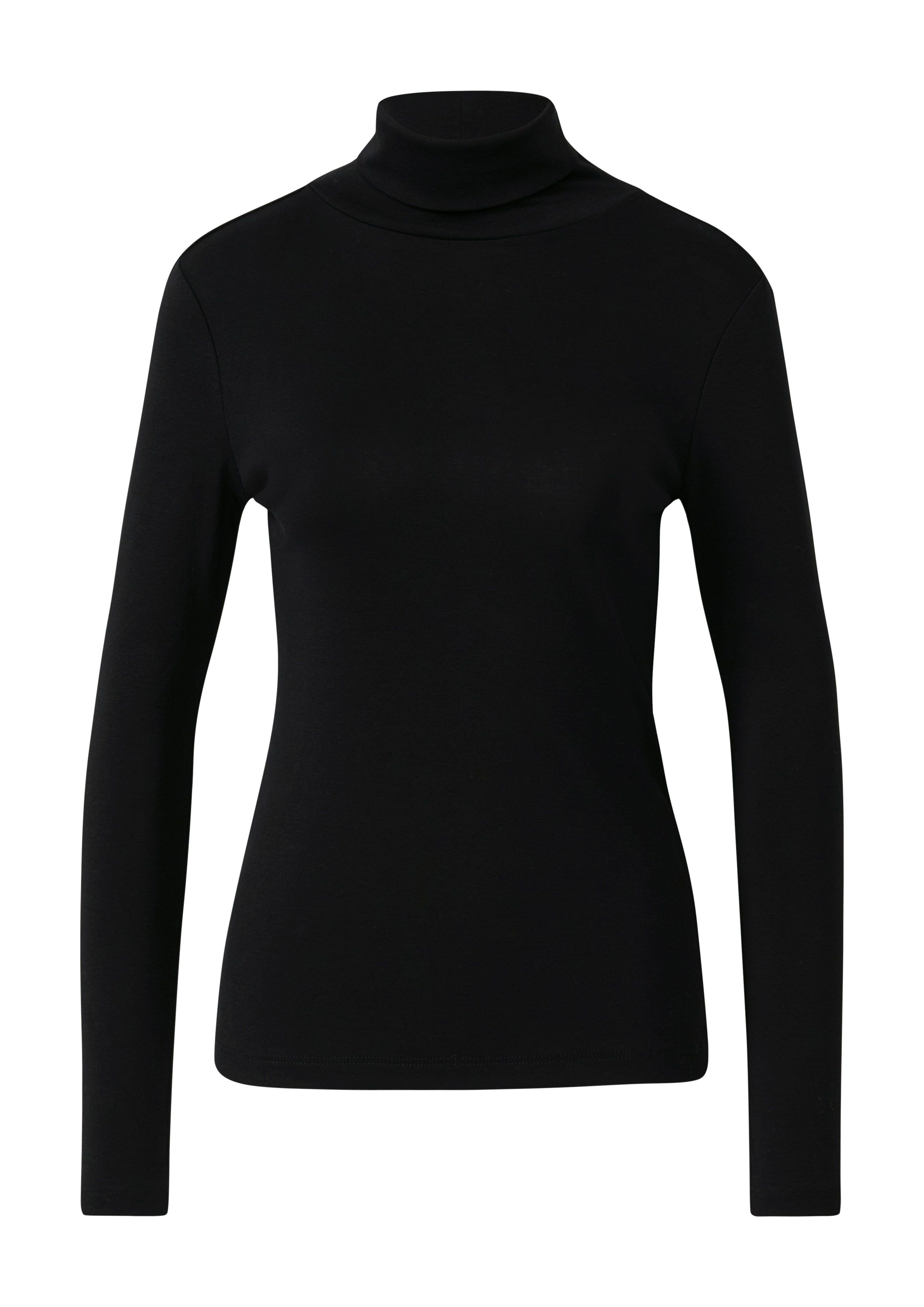 Thumbnail - s.Oliver Rollkragenshirt im Slim Fit, Langarm