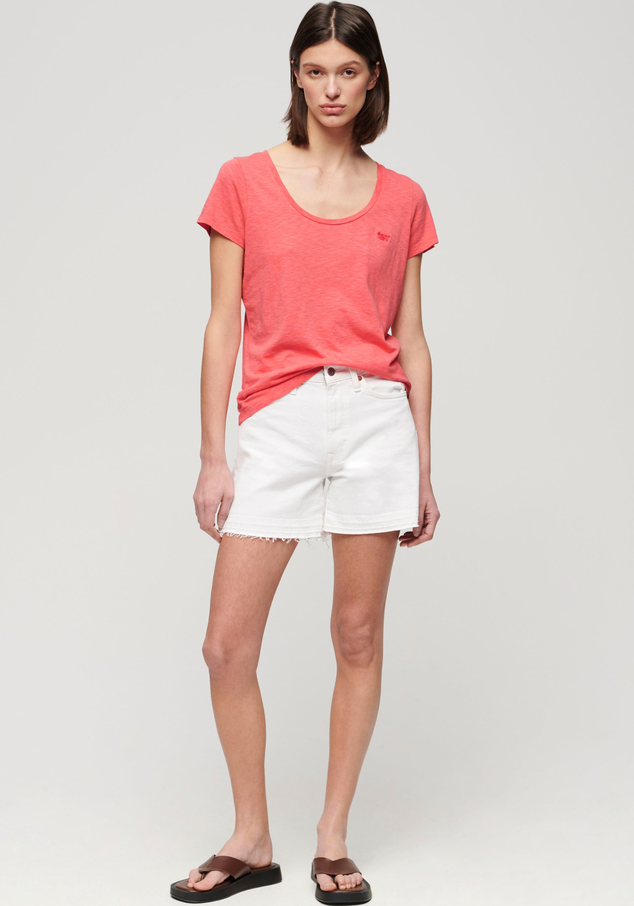 Superdry Kurzarmshirt »SCOOP NECK TEE«